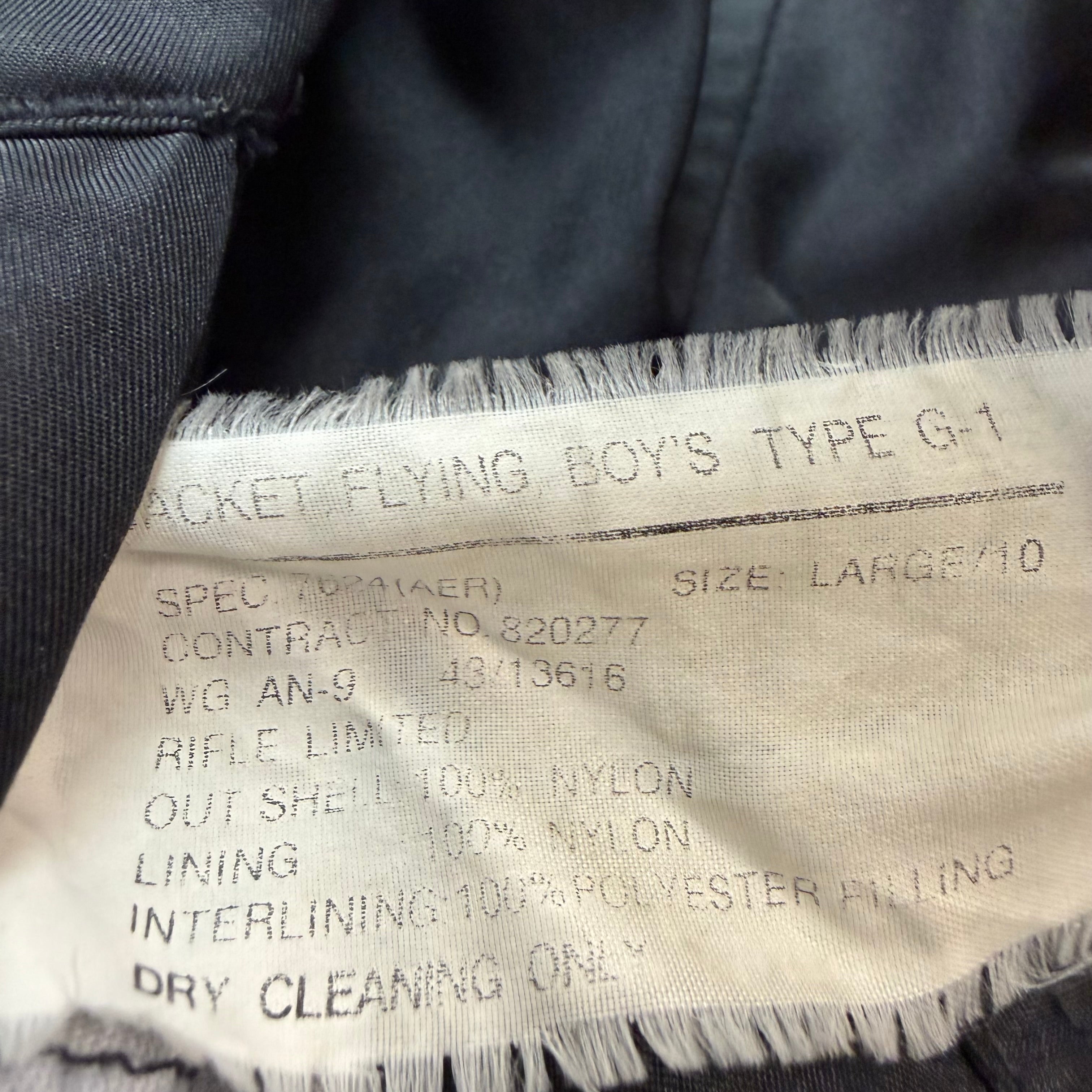Vintage Youth Flying M-1 Bomber Jacket Black