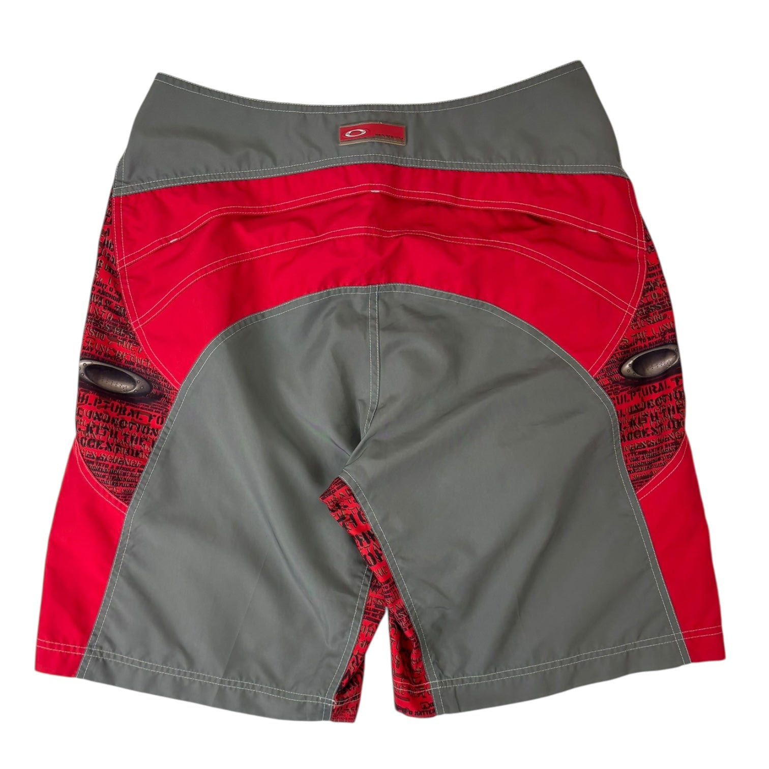 Vintage Oakley Plates 2.4 Board Short Blood Red