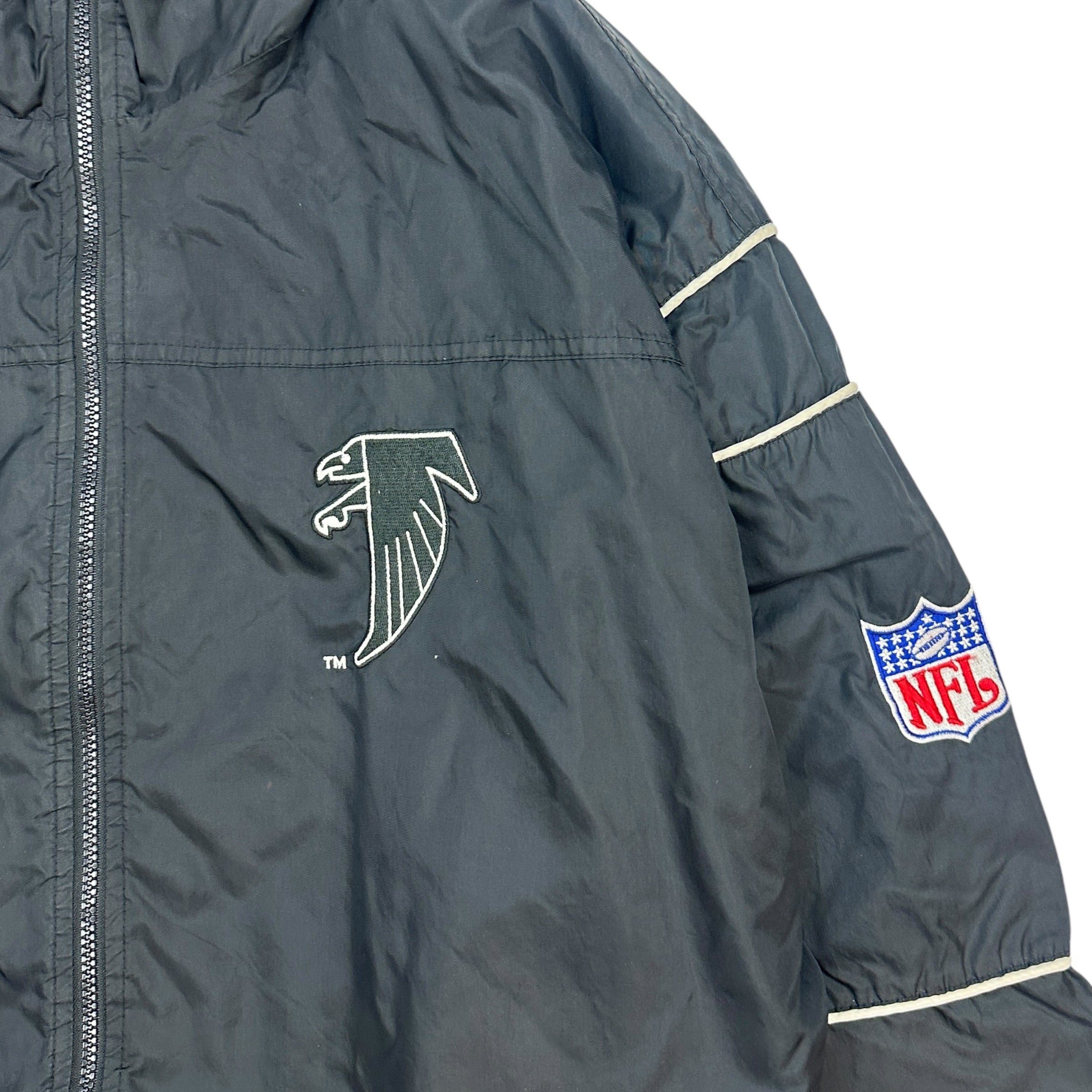 Vintage Starter Atlanta Falcons Windbreaker Black