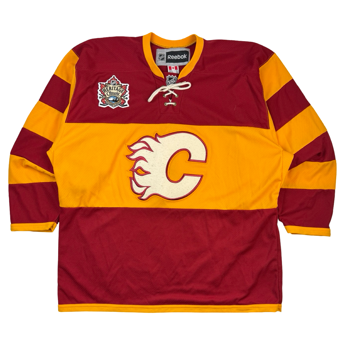 Vintage Reebok Calgary Flames Heritage Classic NHL Jersey