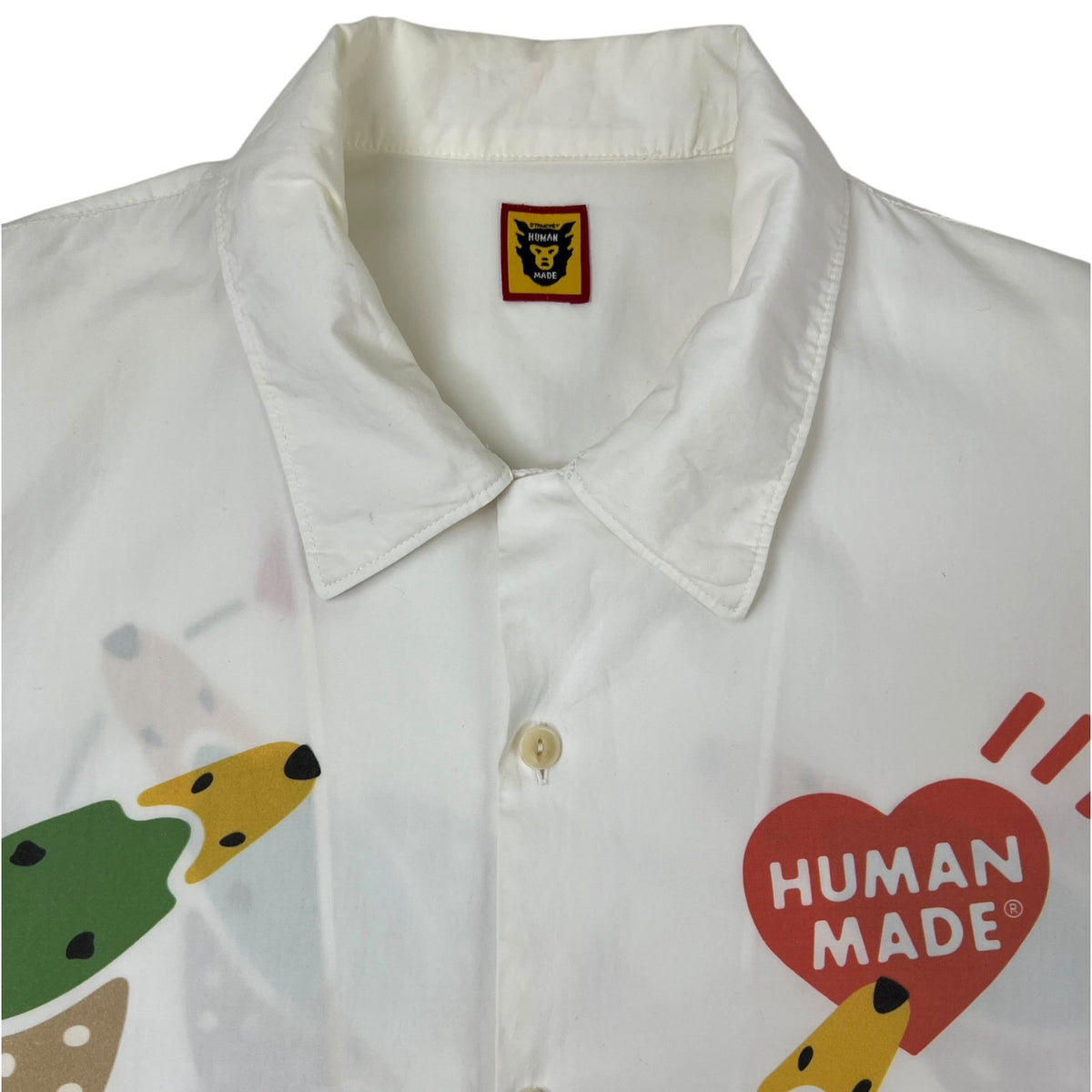 Human Made Duck Aloha Shirt White