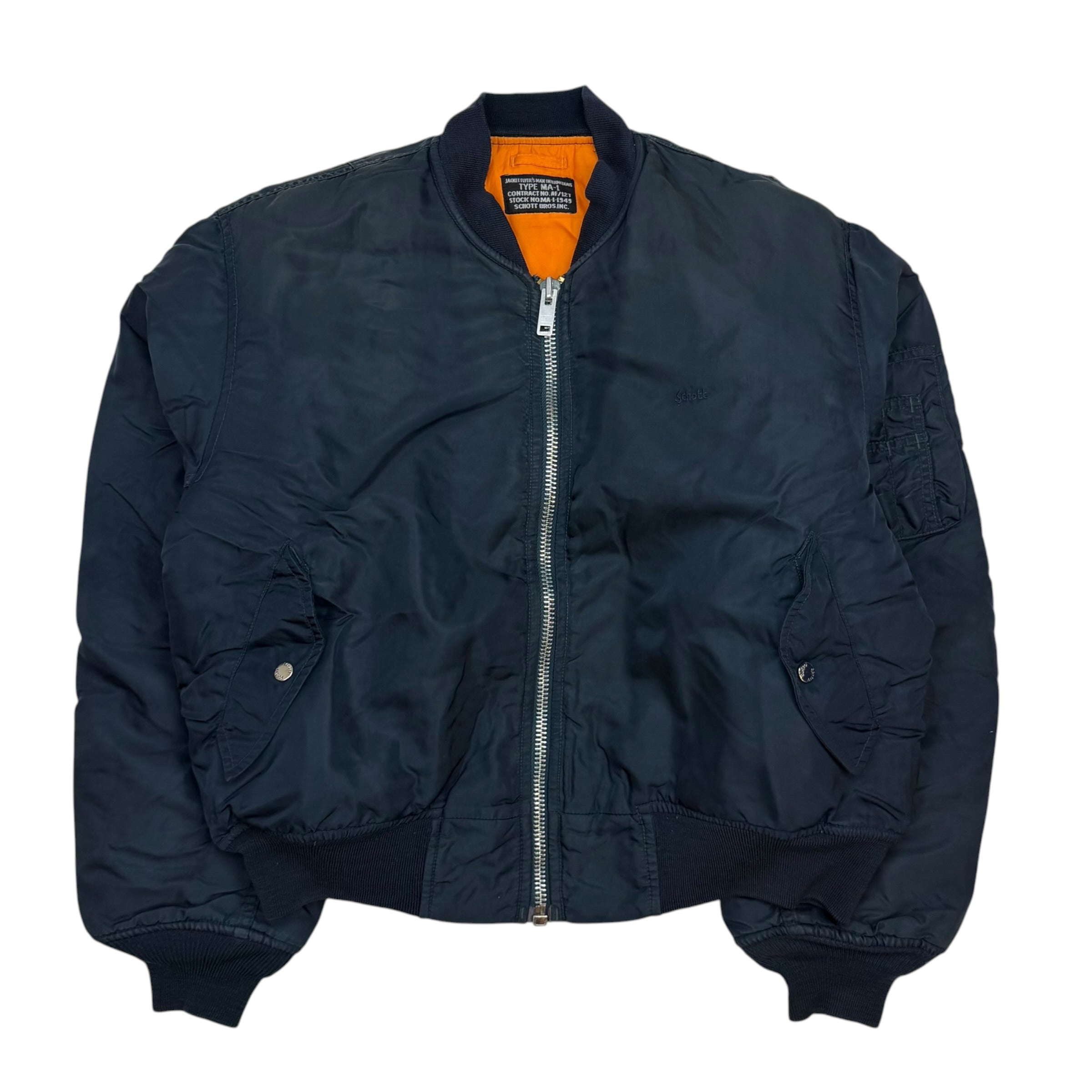 Vintage Schott MA-1 Bomber Jacket Black