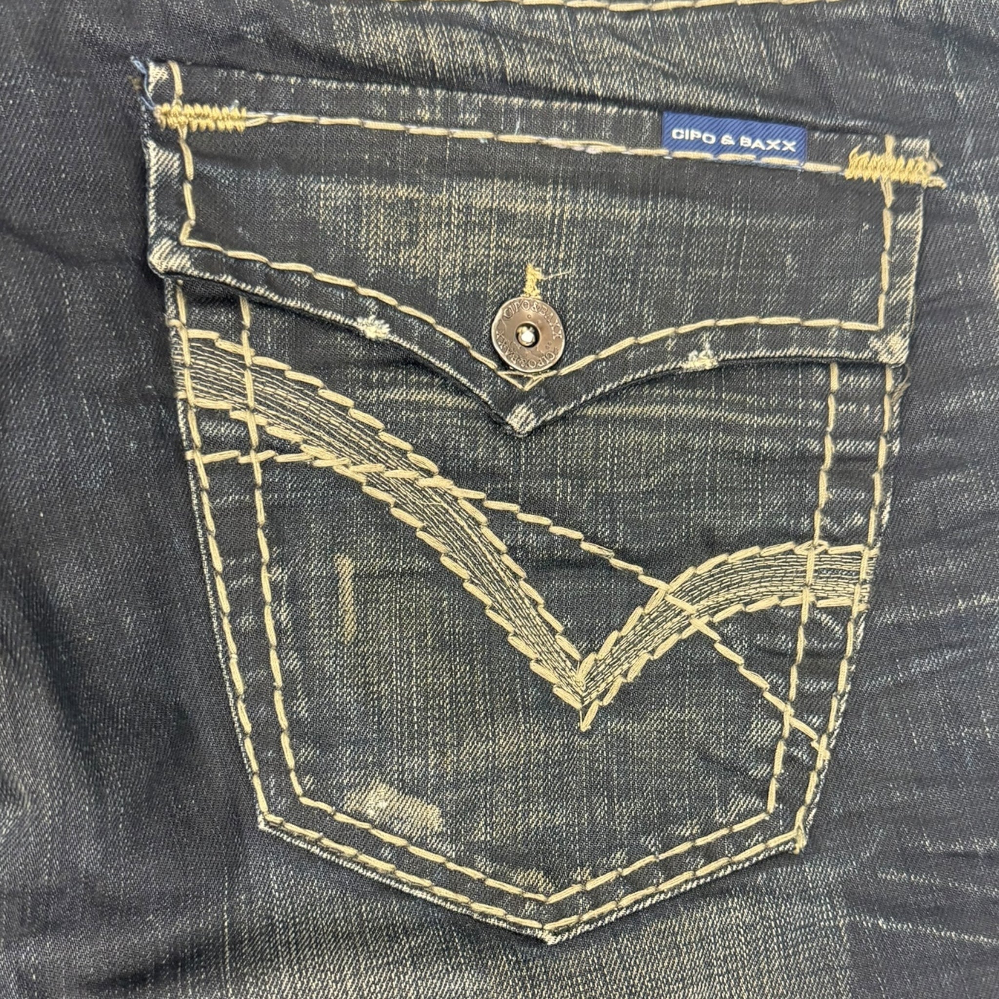 Y2K Cipo & Baxx Dark Wash Bottoms