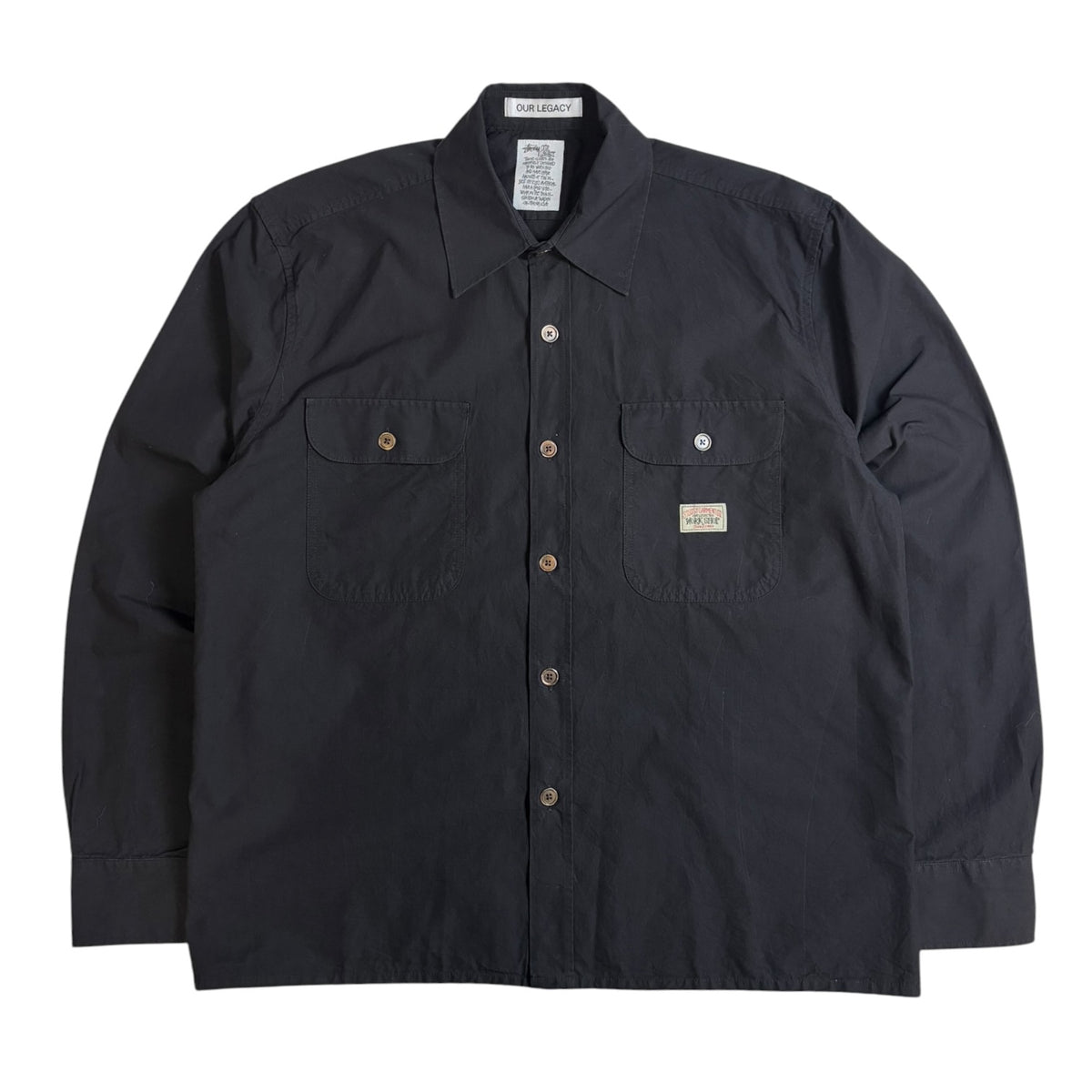 Stussy x Our Legacy Work Shop Country Button-Up Shirt Black