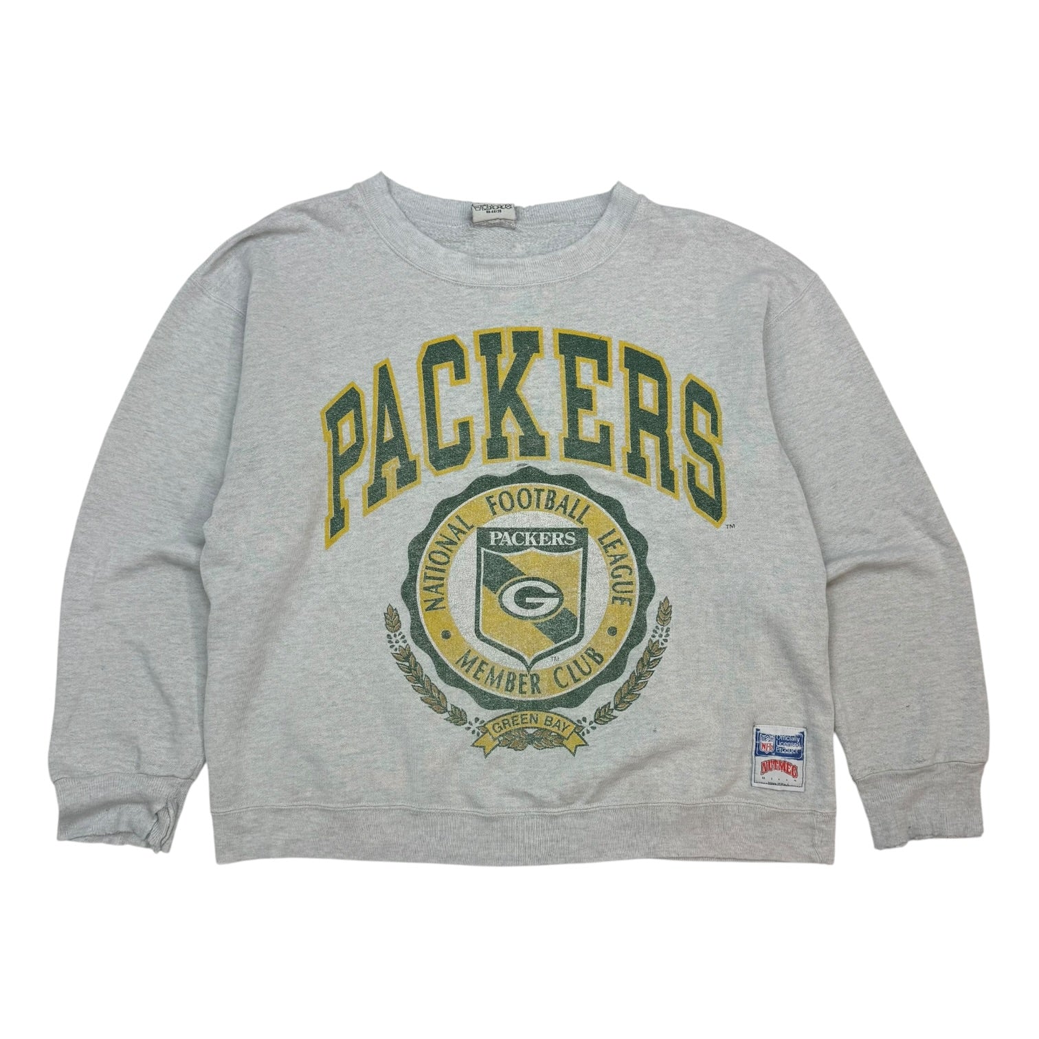 Vintage Green Bay Packers Crewneck Grey