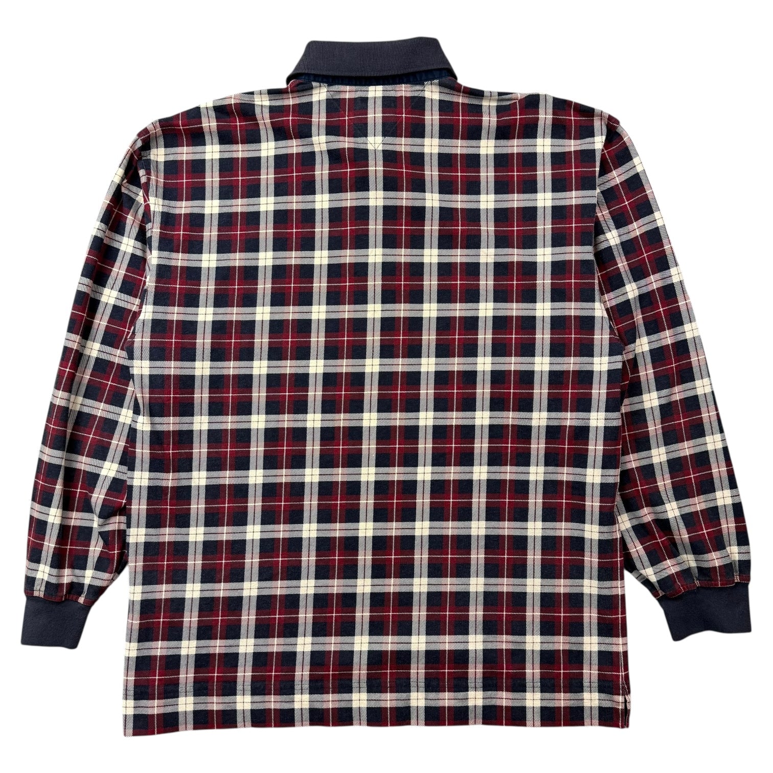 Vintage Tommy Hilfiger Plaid Rugby Shirt Red/Blue