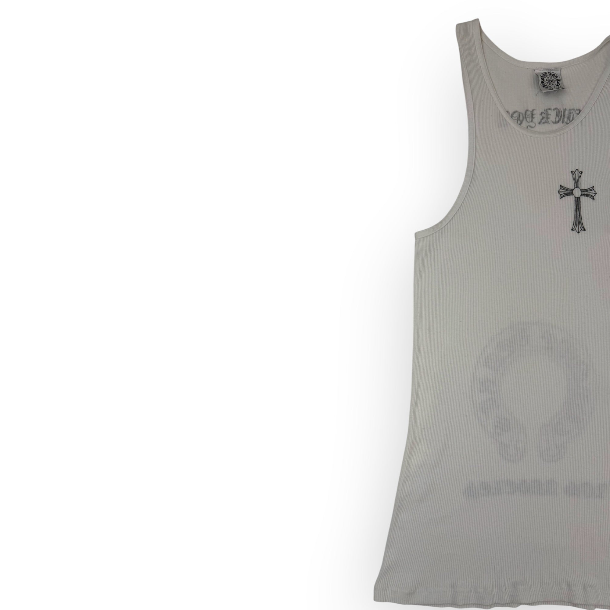 Vintage Chrome Hearts Los Angeles Tank Top White