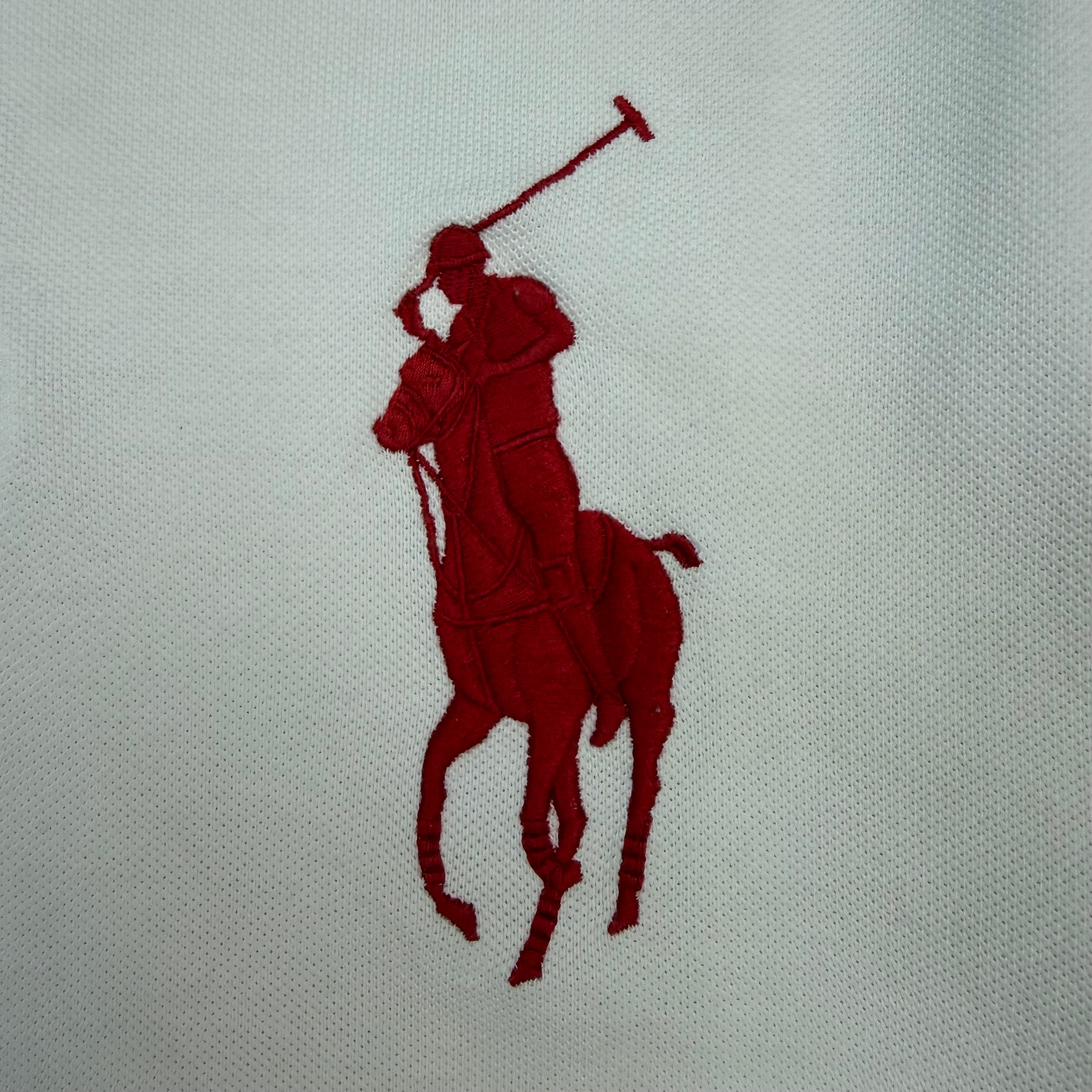 Vintage Polo Ralph Lauren Crest Big Pony Polo White