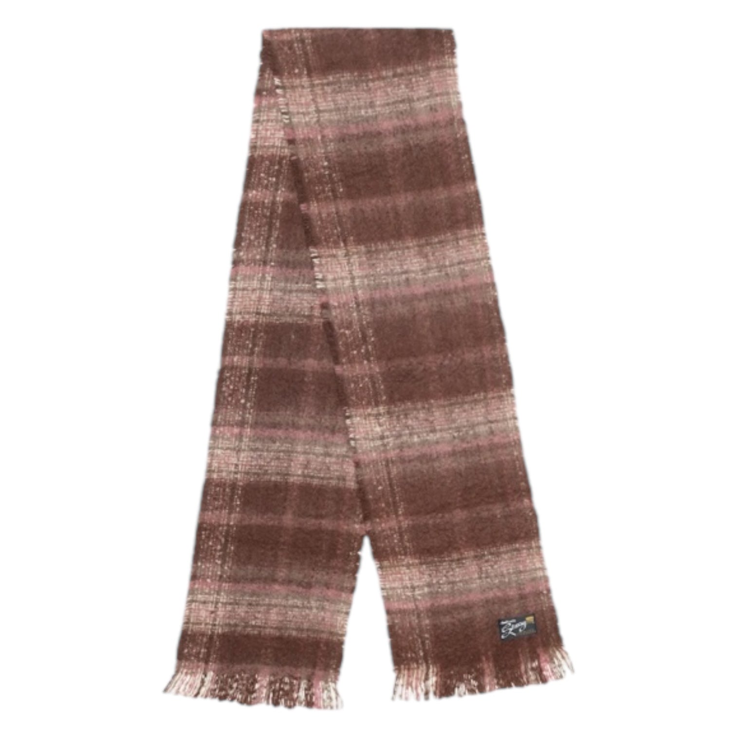 Stüssy Plaid Scarf Burgundy