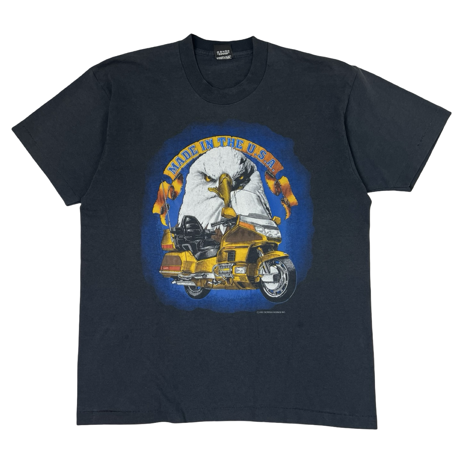 Vintage 1990’s Honda Gold Wing Motorcycle T-Shirt Black