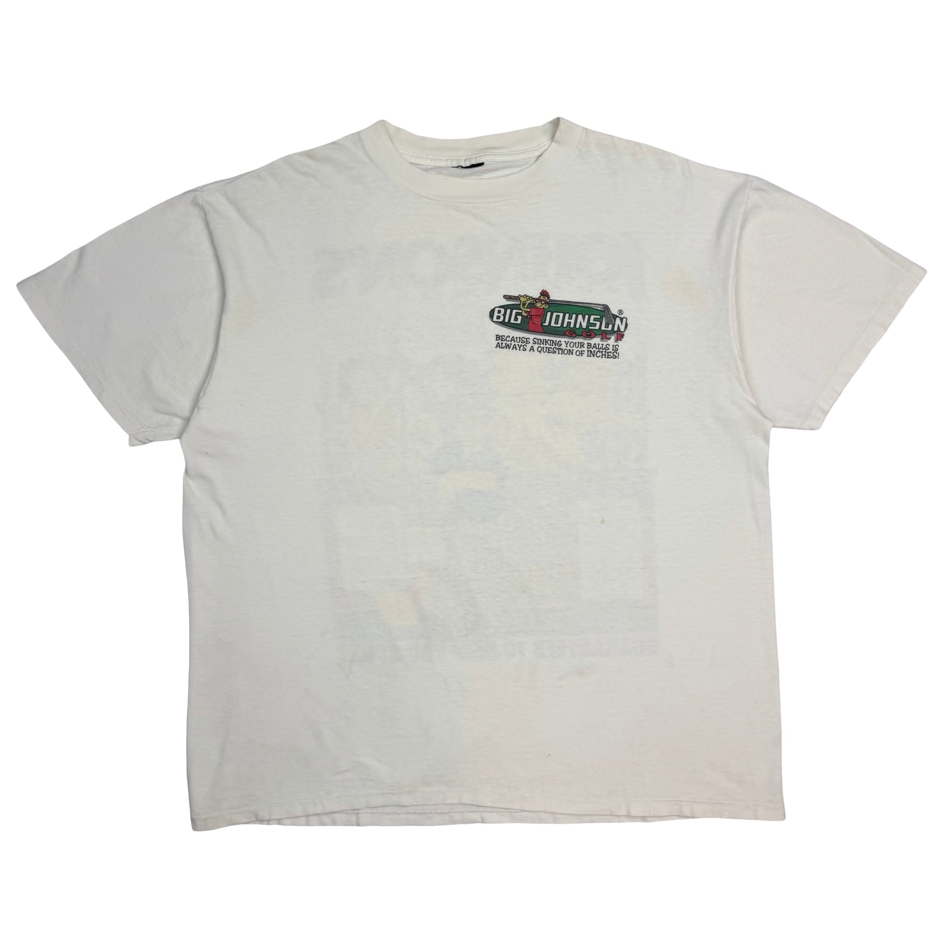 Vintage Big Johnsons Pro Shop Golf Tee White