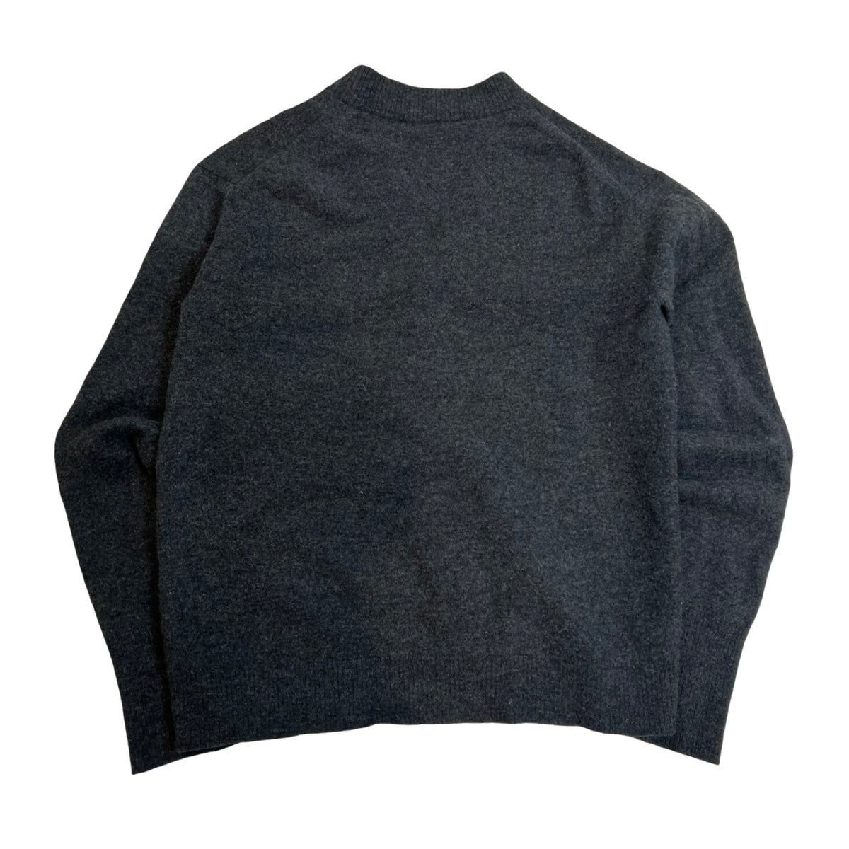 Acne Studios Neve Face Paw17 Wool Cardigan Grey