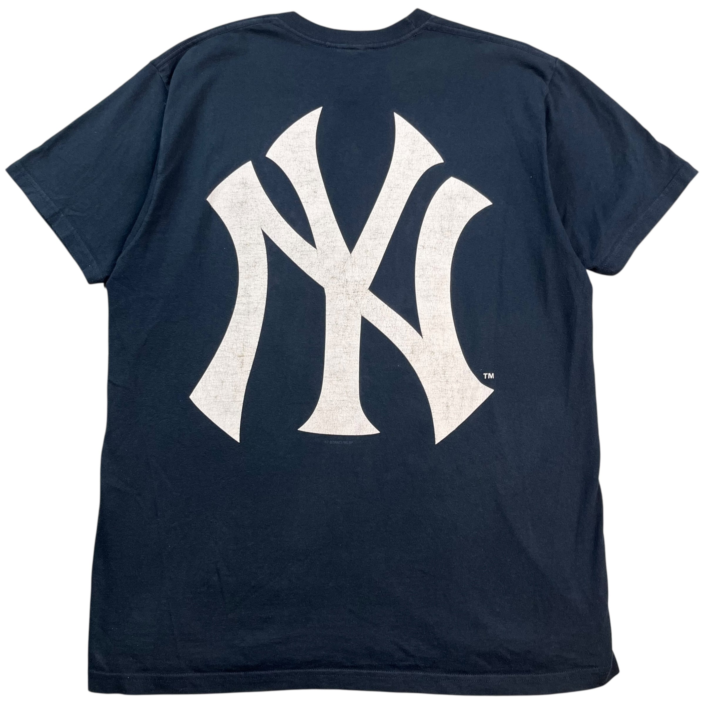 Supreme New York Yankees Box Logo Tee Navy Blue