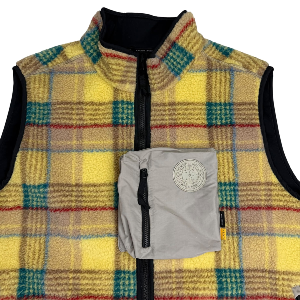 Canada Goose x NBA Collection with UNION Legion Fleece Vest Legacy Tartan Gold