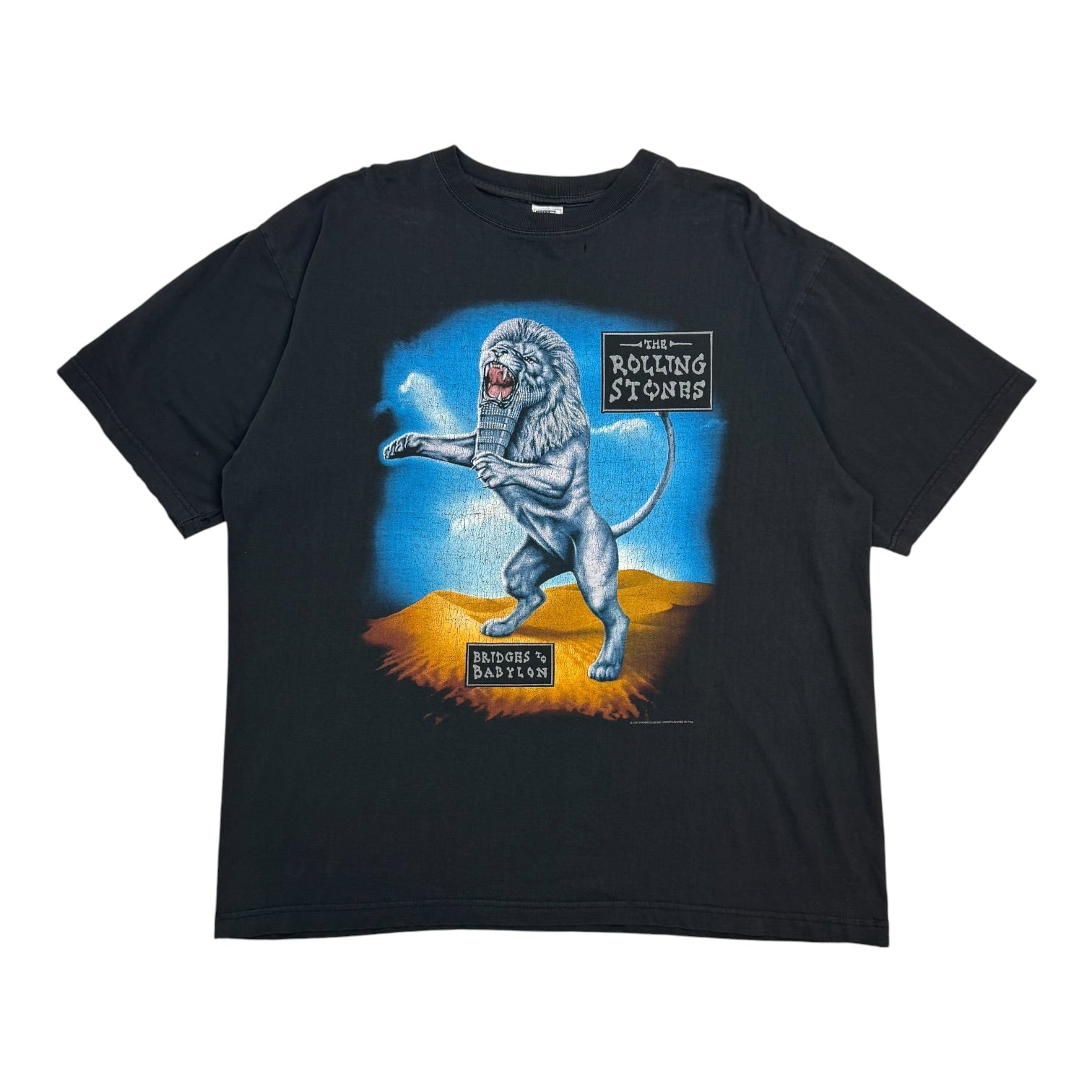 1998 The Rolling Stones Bridges To Babylon European Tour Tee Black