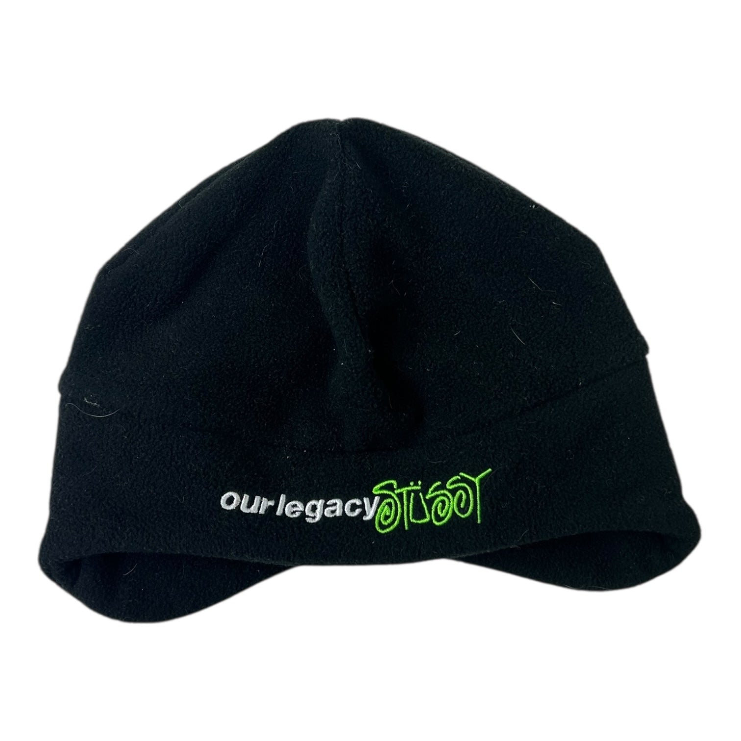 Stussy x Our Legacy Polar Fleece Beanie Black