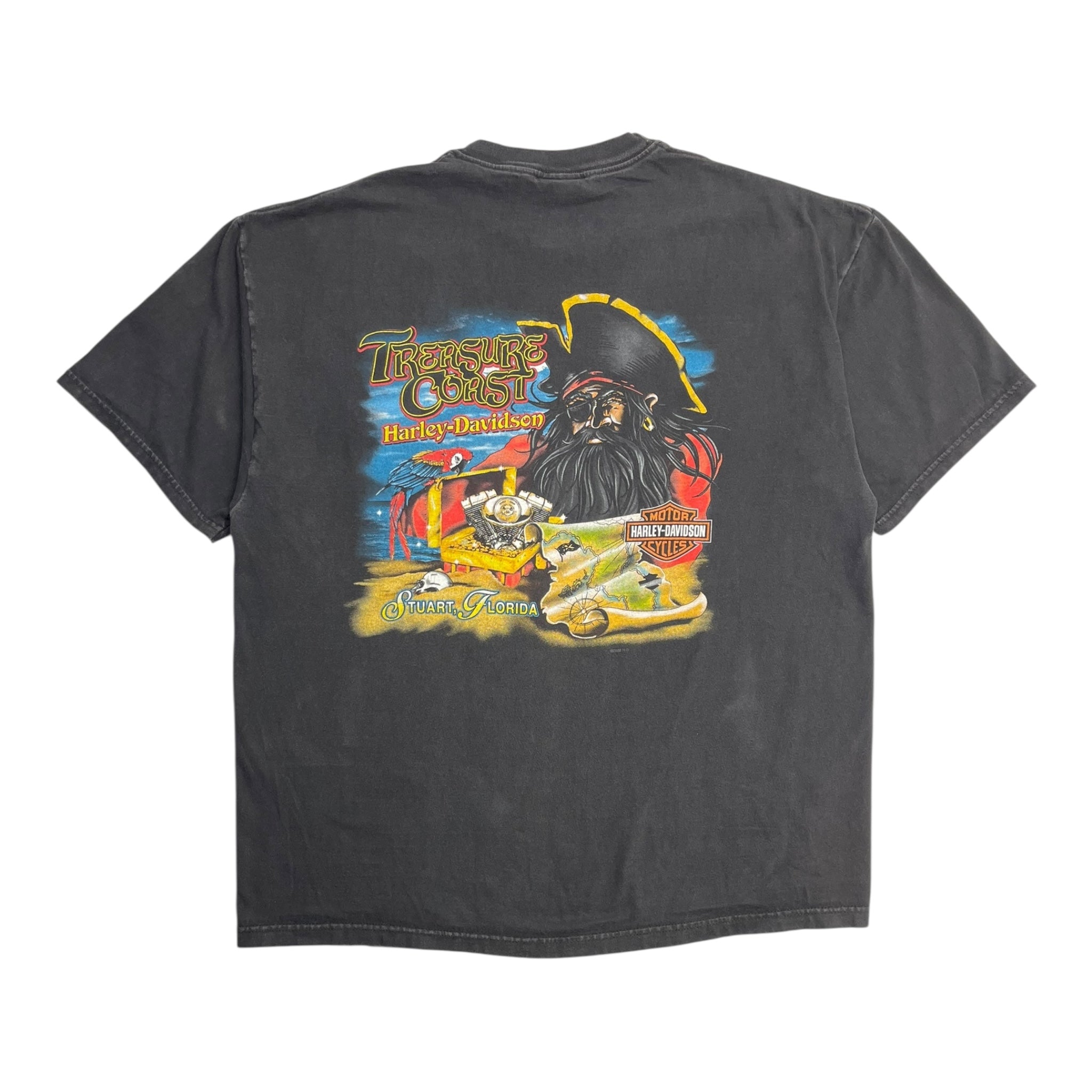2002 Harley Davidson Stuart Florida Pocket T-Shirt
