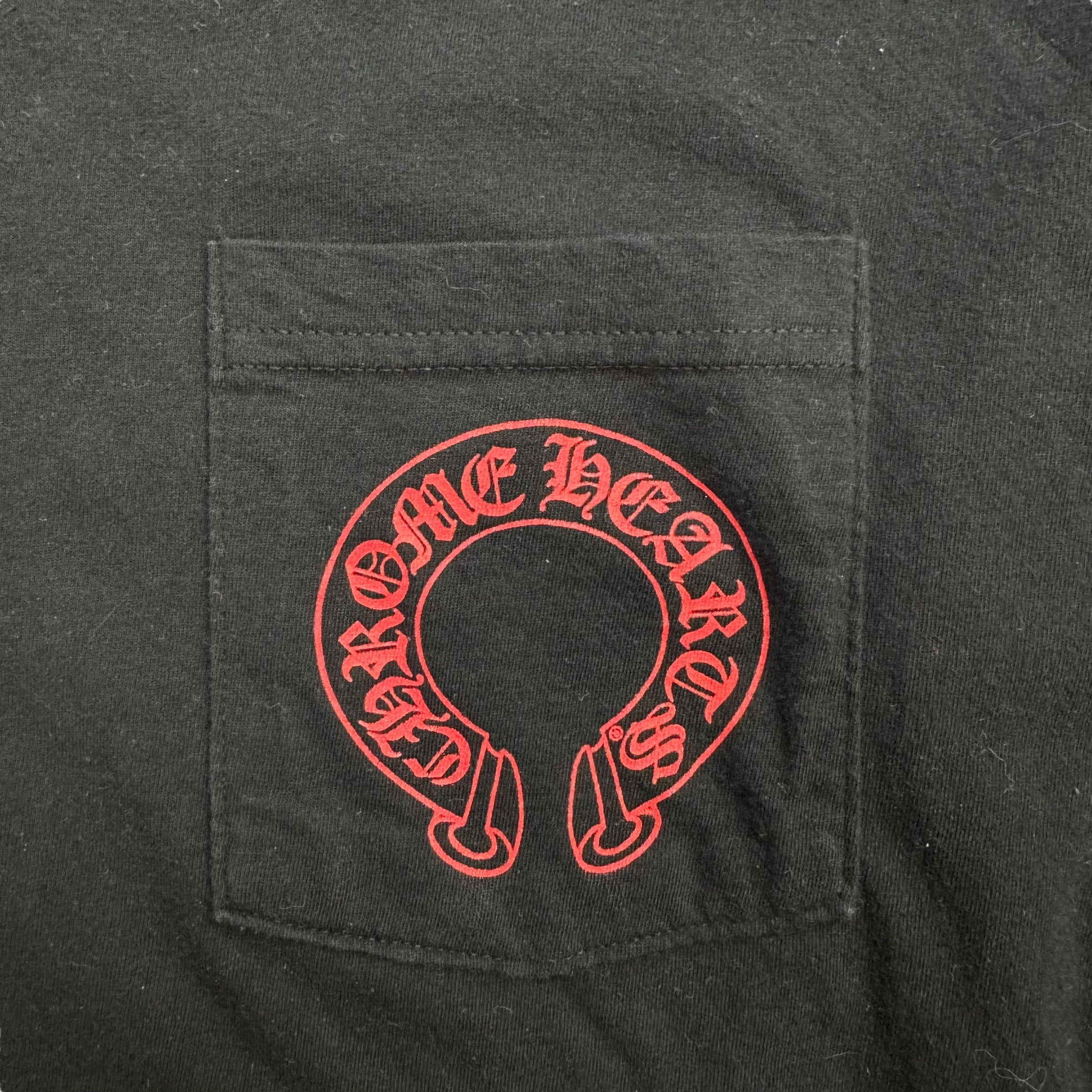 Chrome Hearts Horseshoe Cemetery L/S Tee Black/Red