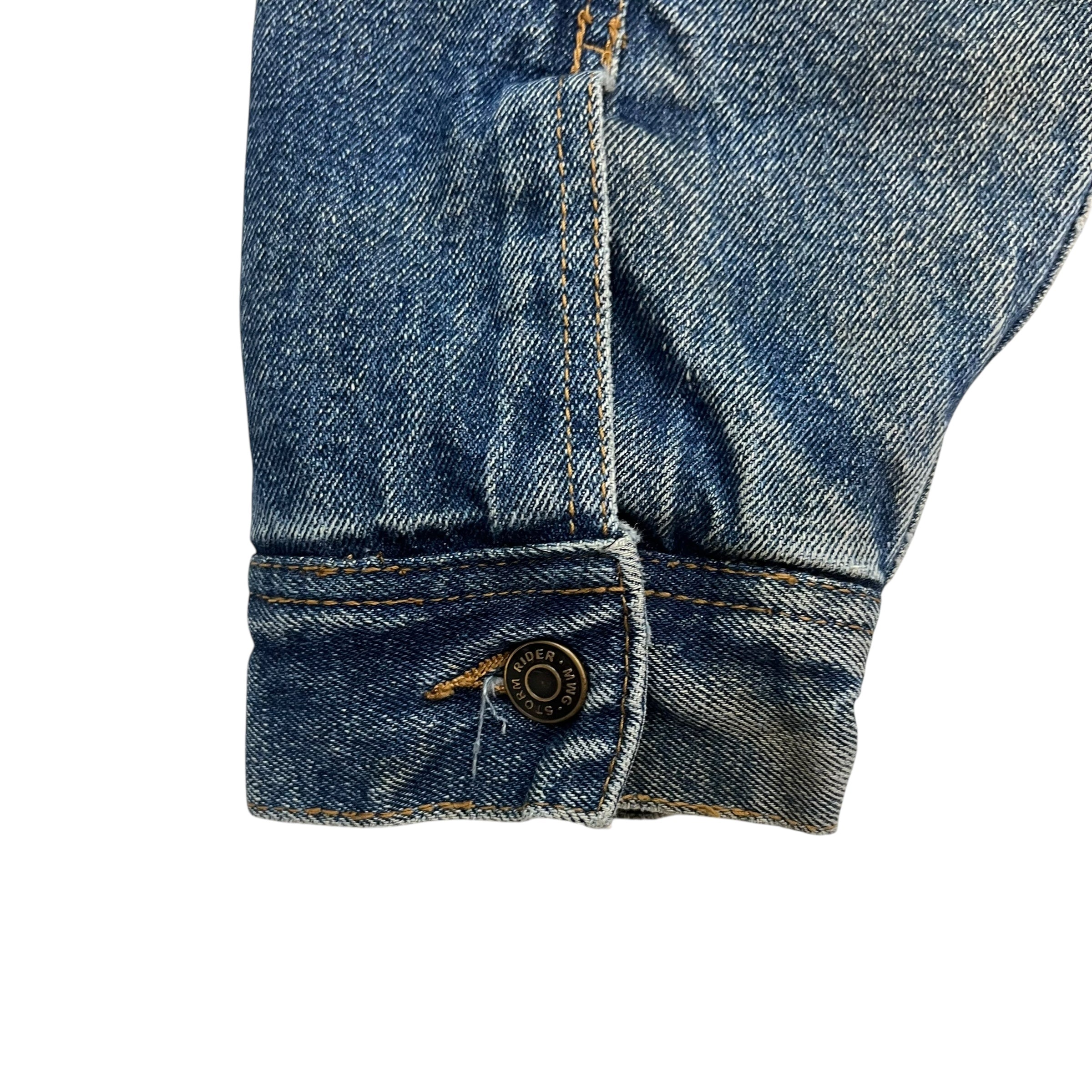 Vintage Lee Storm Rider Denim Jacket Medium Wash