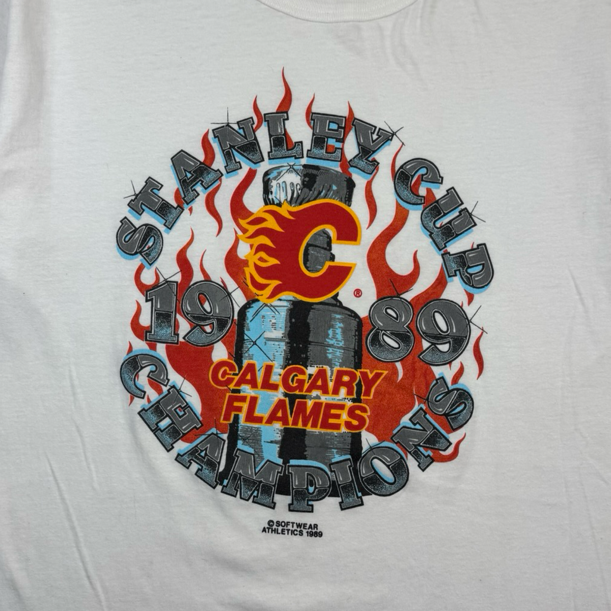 1989 Calgary Flames Stanley Cup Champions NHL T-Shirt