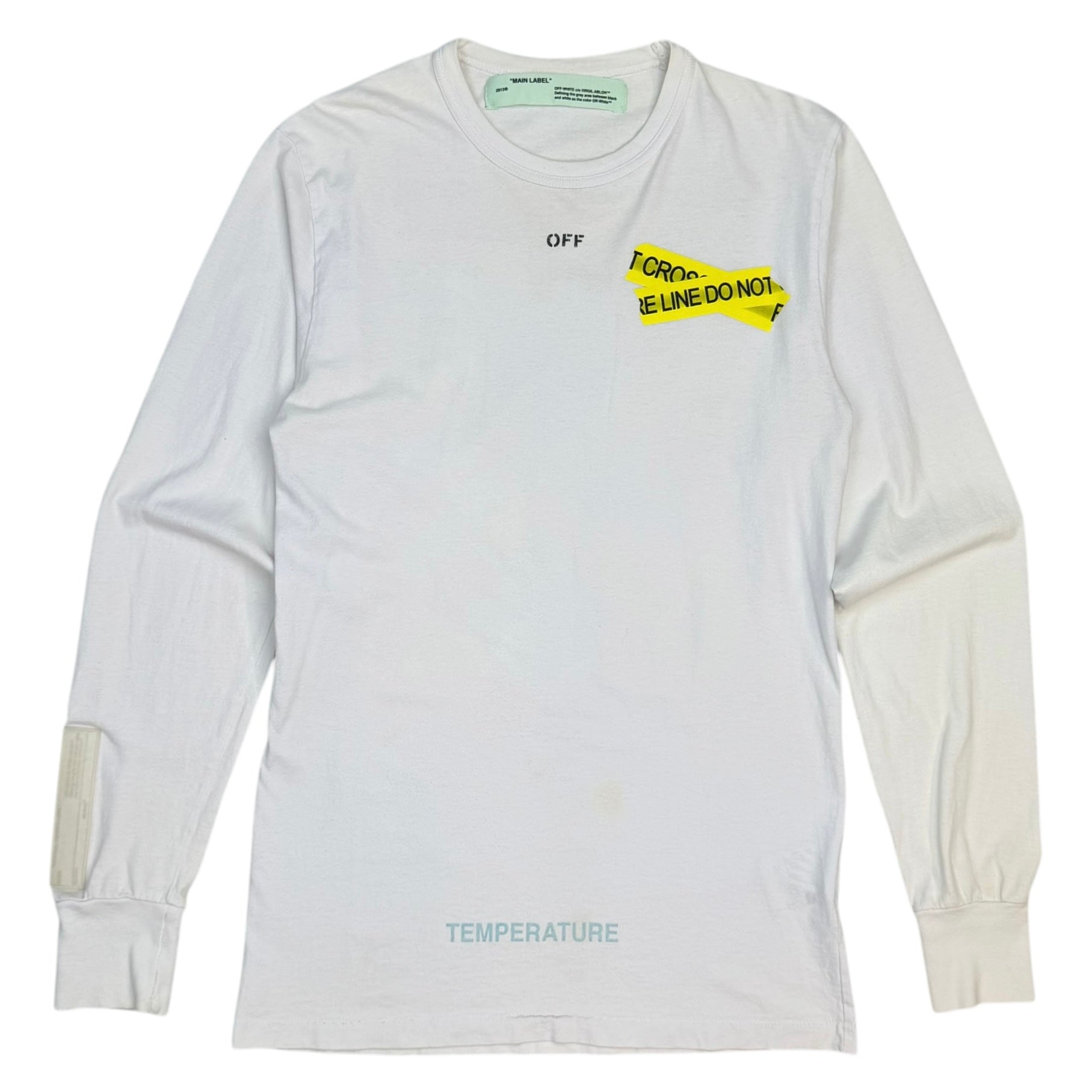 Off-White Temperature Firetape Longsleeve White