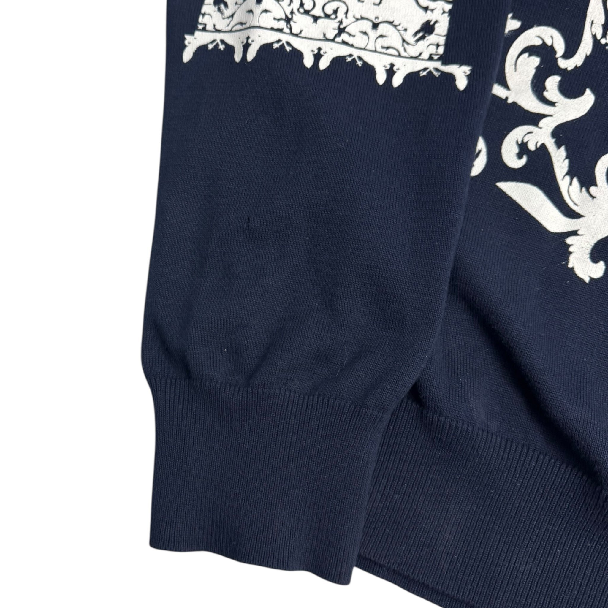 Y2K Artful Dodger Embroidered Knit Sweater