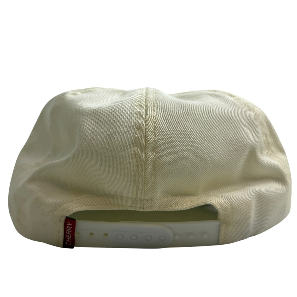 (W) Cherry LA Chevron 5 Panel Hat Cream/Blue