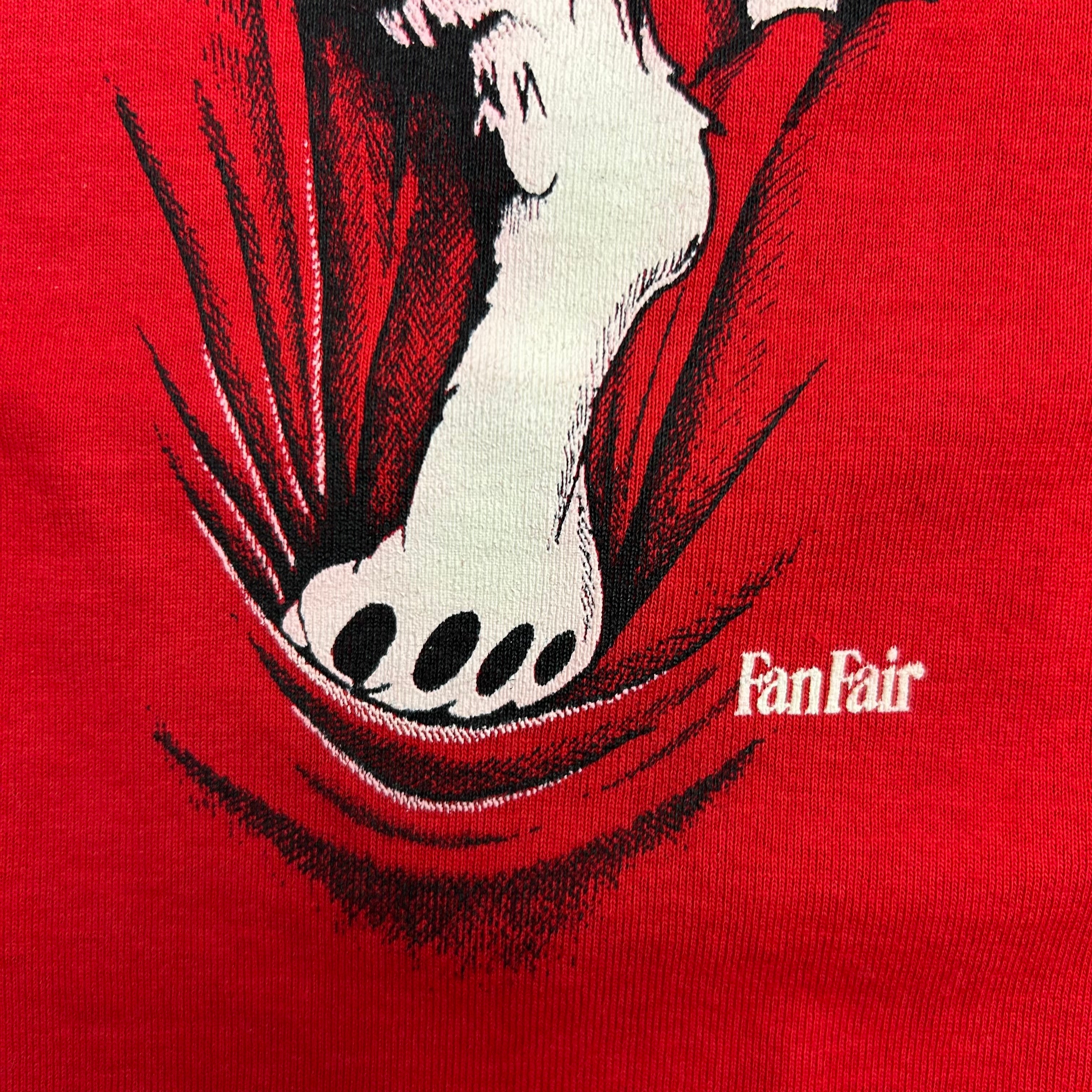 Vintage Wisconsin Badgers Break Through Tee Red