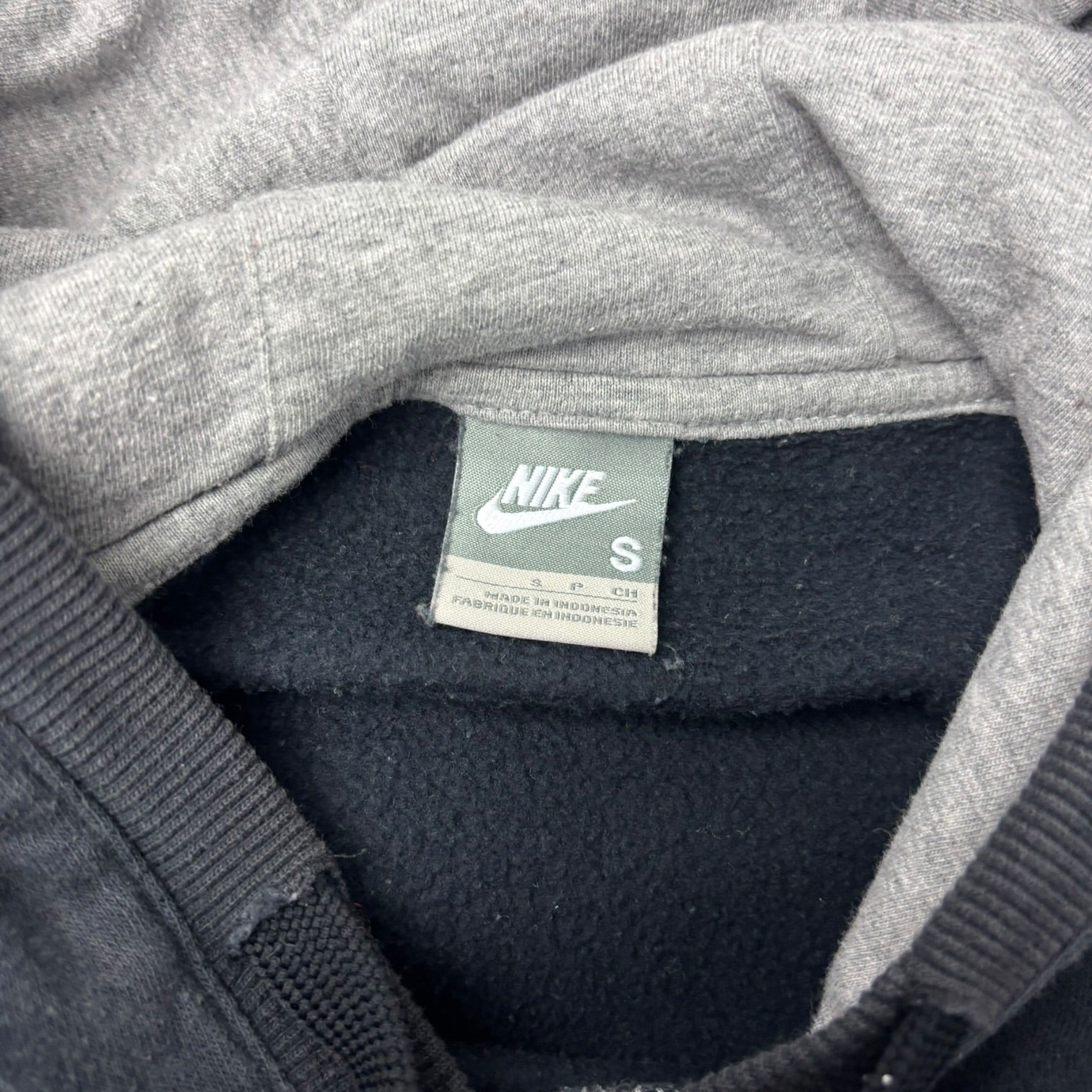 Vintage Nike Pullover Pullover Hoodie Two Tone Grey