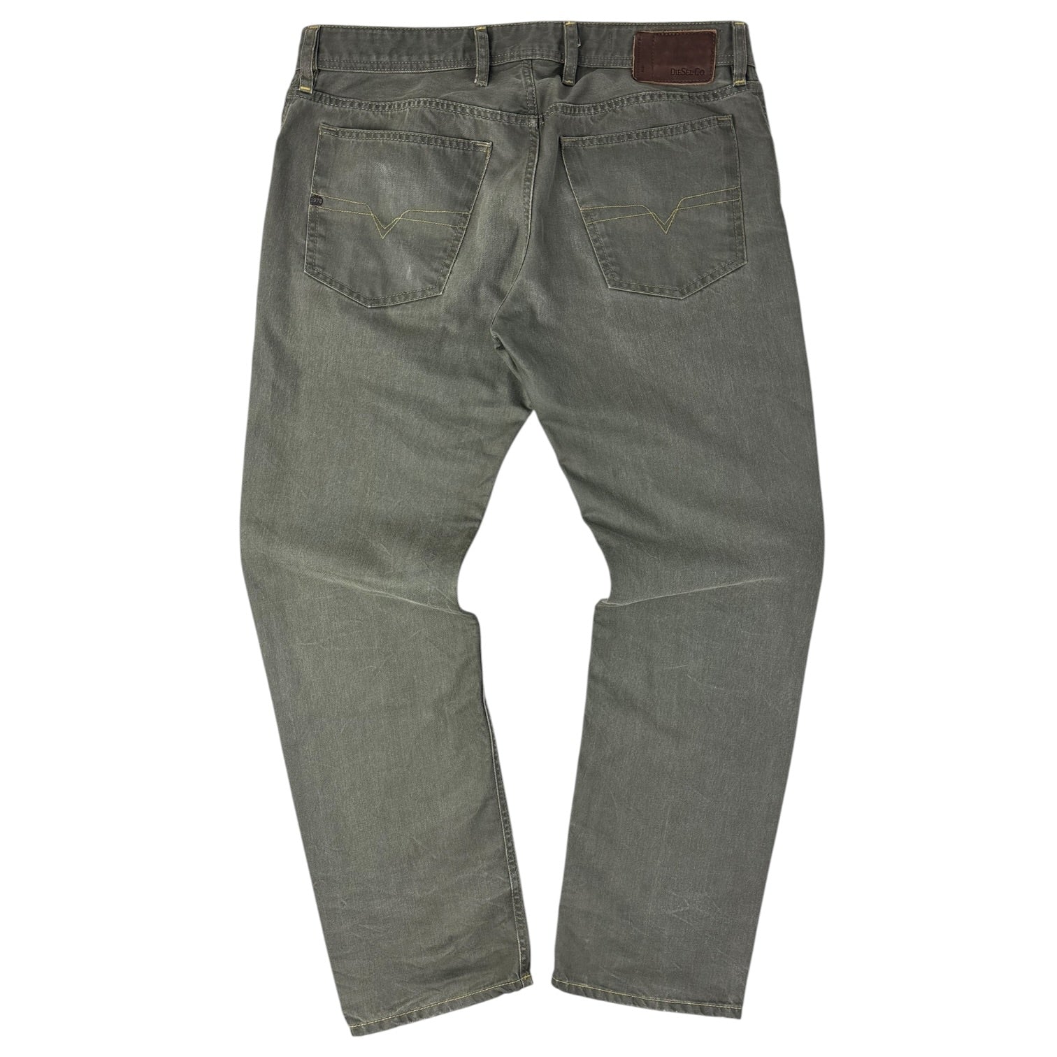 Y2K Diesel Waykee Straight Jeans Washed Green