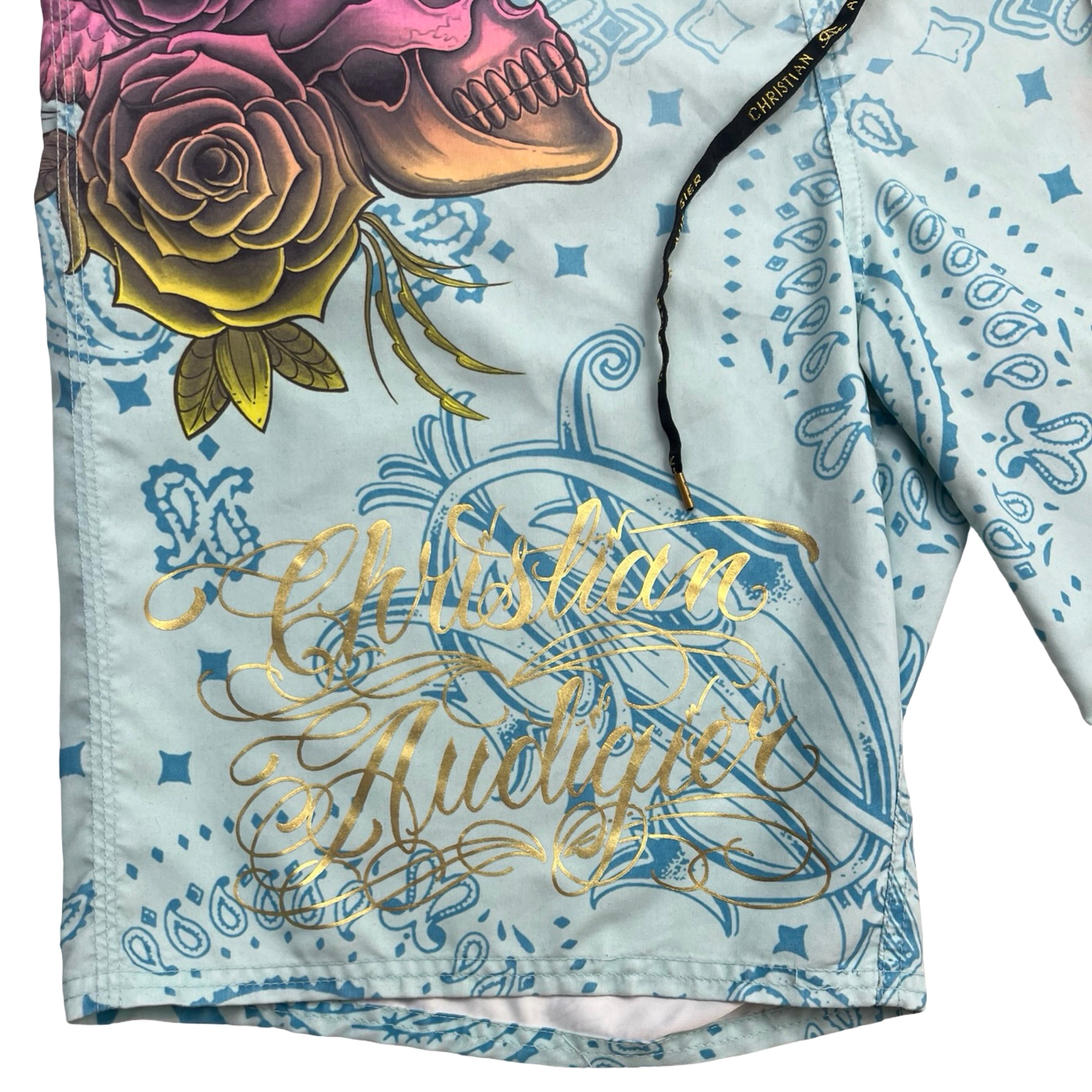 Vintage Y2K Christian Audigier Boardshorts