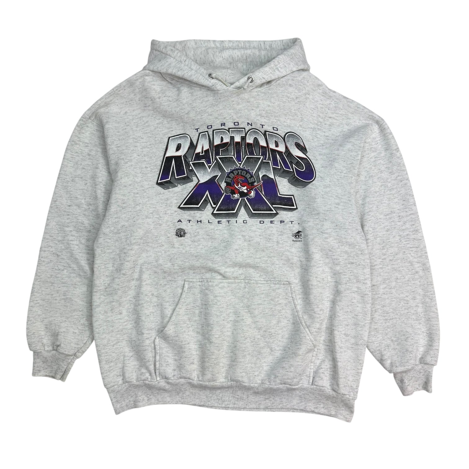 Vintage Toronto Raptors XXL Hoodie Grey