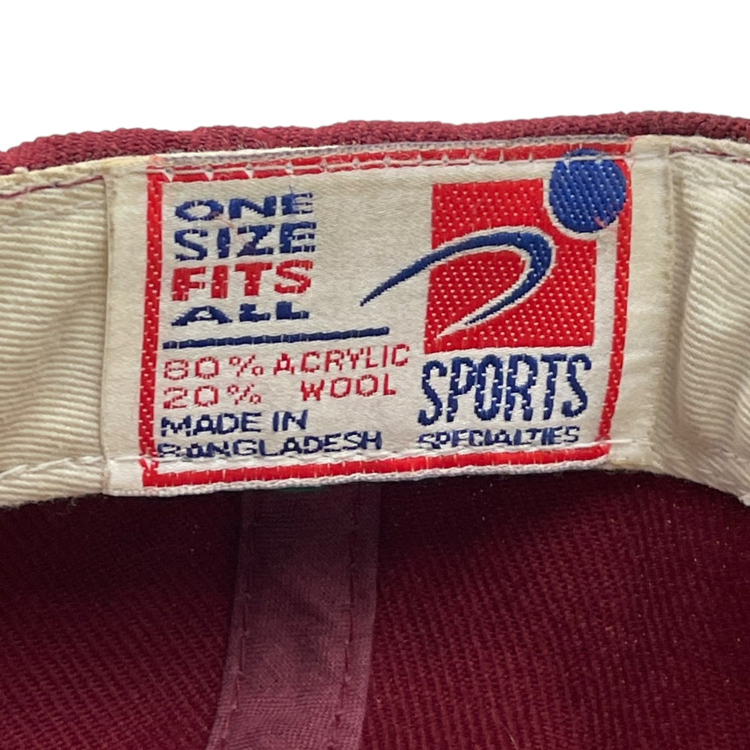 Vintage San Francisco 49ers Sports Specialties Hat Burgundy