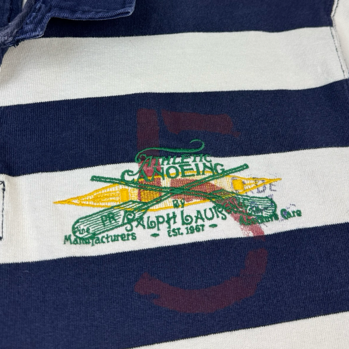 Vintage Polo Ralph Lauren Canoeing Striped Polo Shirt