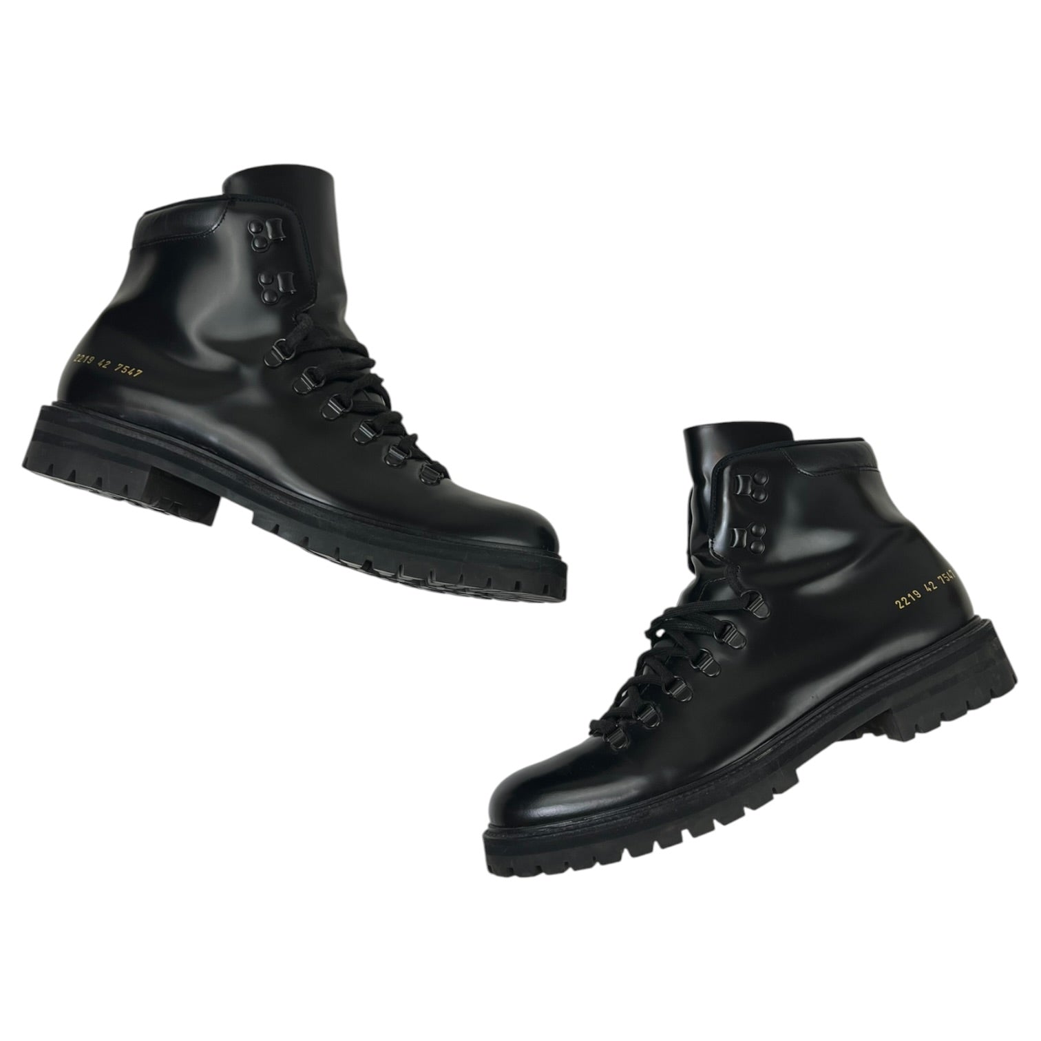Common Projects Hiking Boot Leather Black