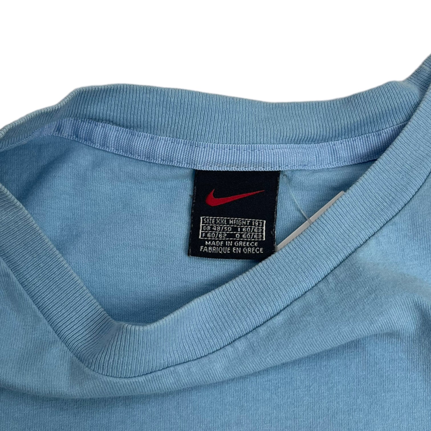 Vintage Nike Side Swoosh T Shirt Baby Blue