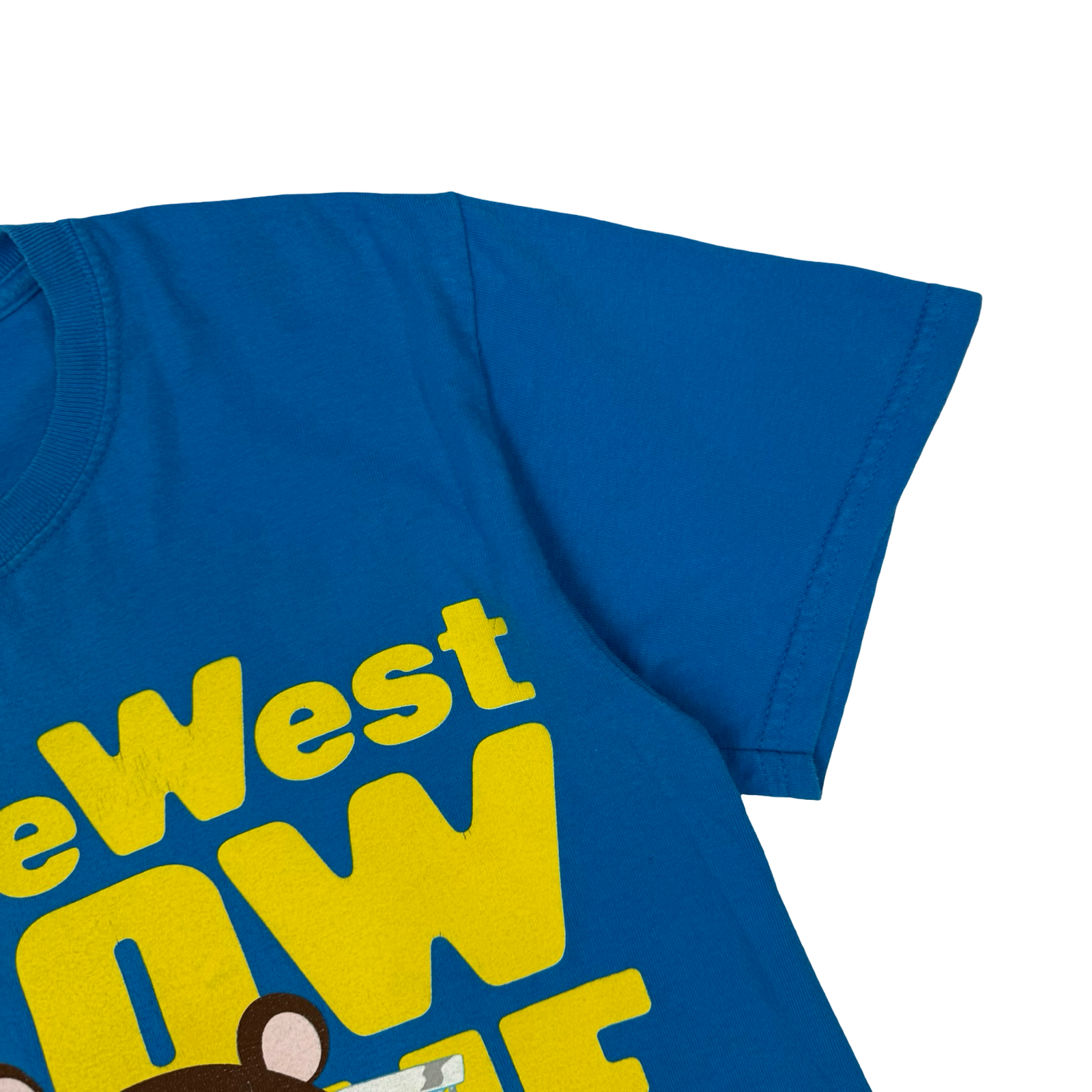 2007 Kanye West Takashi Murakami Glow In The Dark Tour Tee Blue