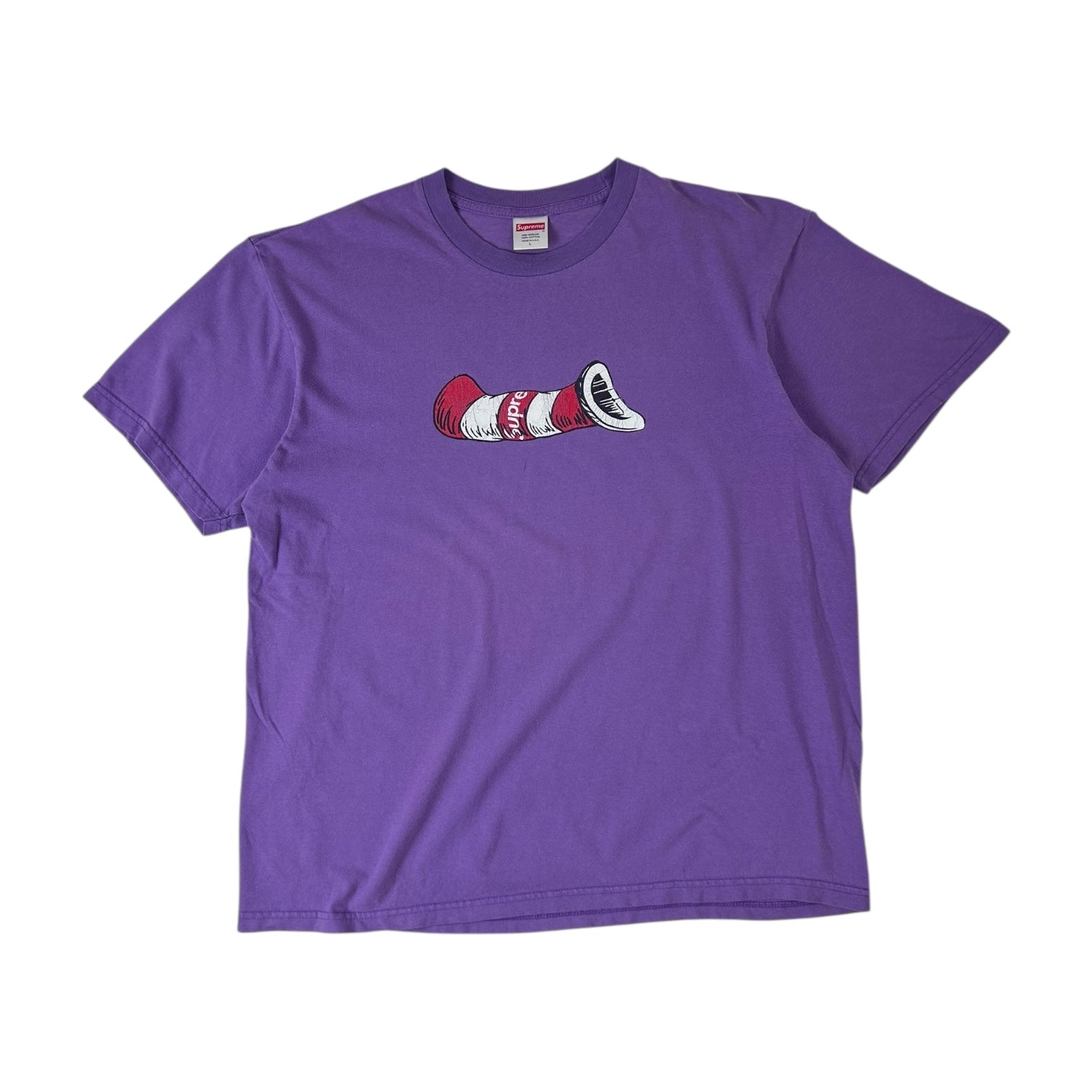 Supreme Cat In Hat T-Shirt Purple