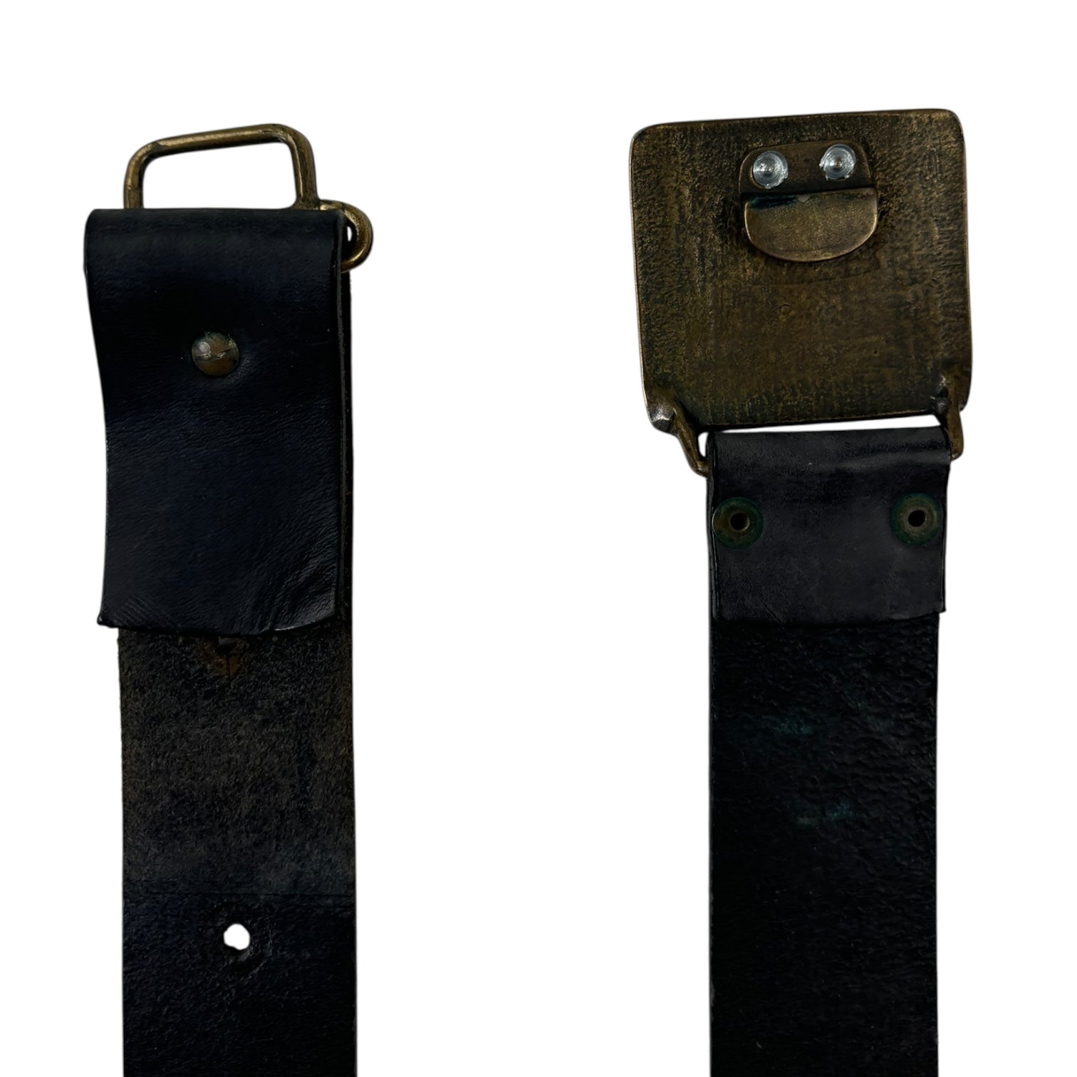 Dolce & Gabbana Jeans Leather Belt Black