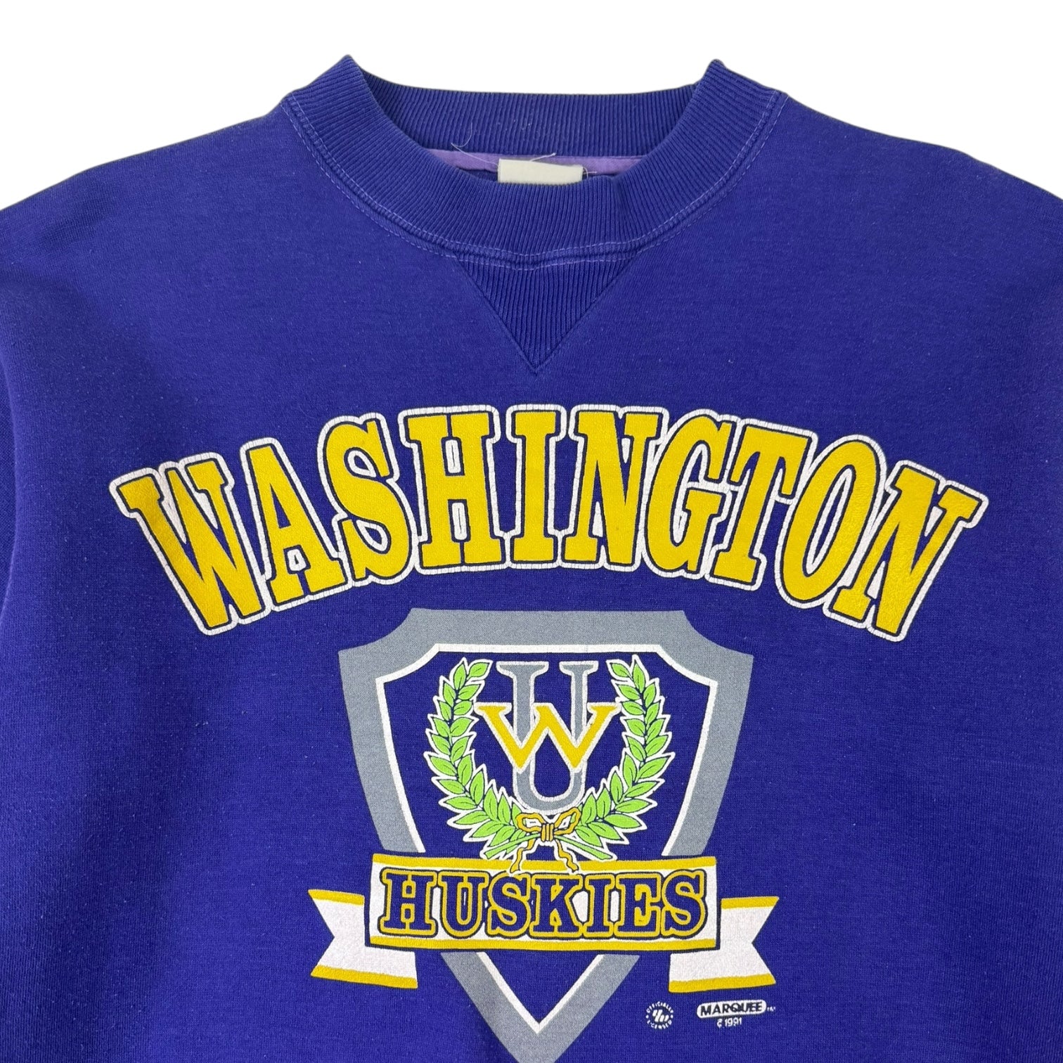 Vintage 90s University of Washington Huskies Crewneck Purple