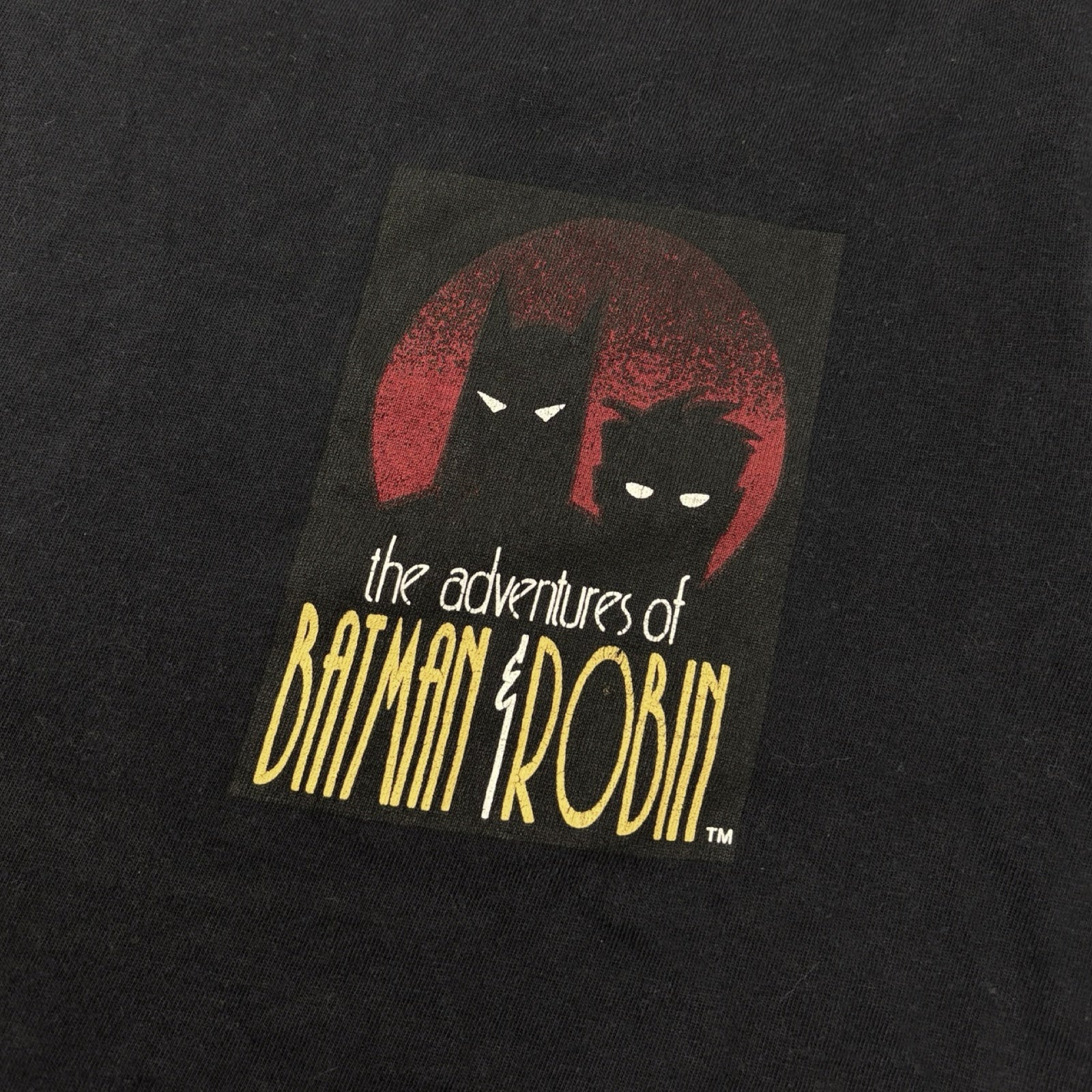 1994 The Adventures Of Batman & Robin Promo T-Shirt Black
