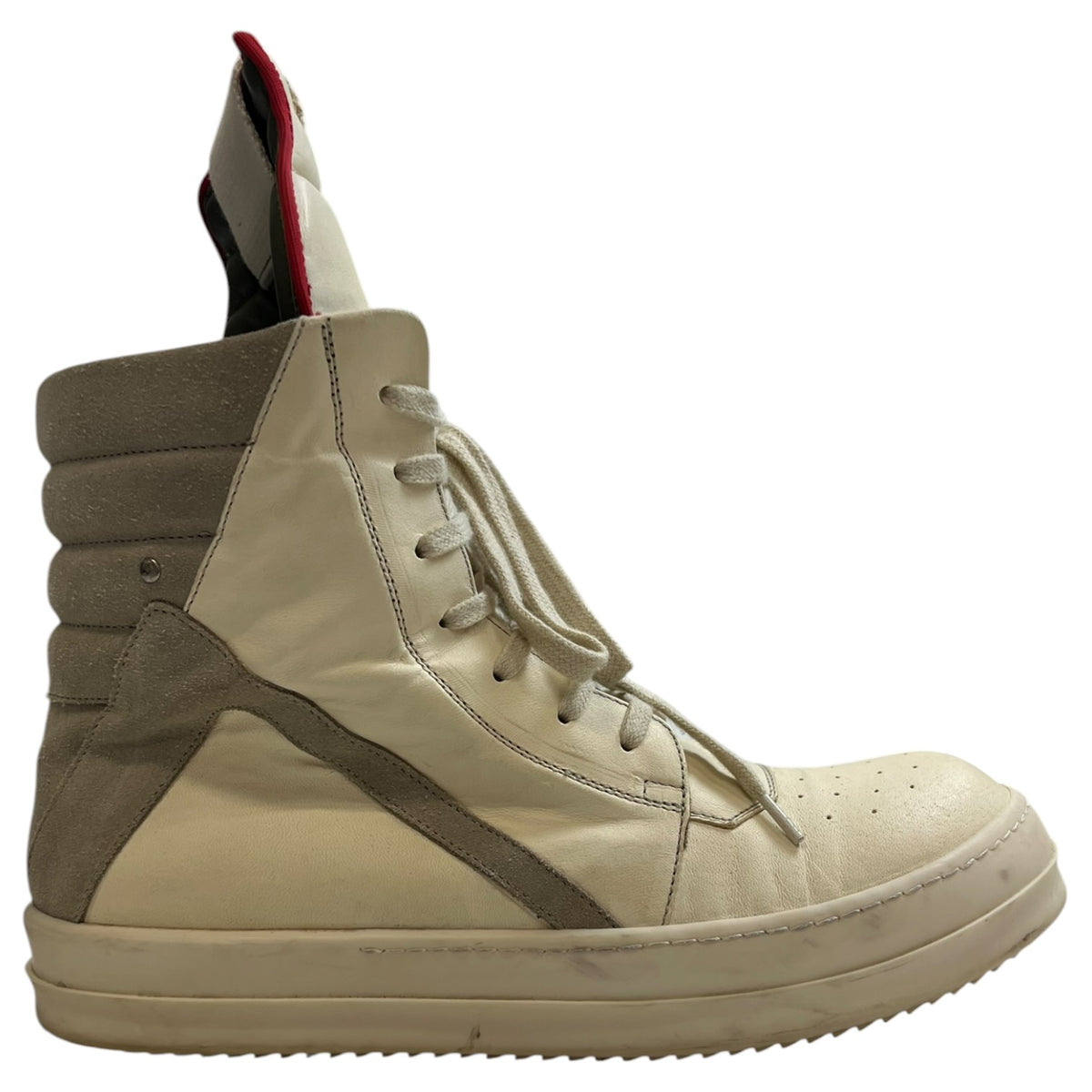 Rick Owen’s Geobasket High-Top Off-White