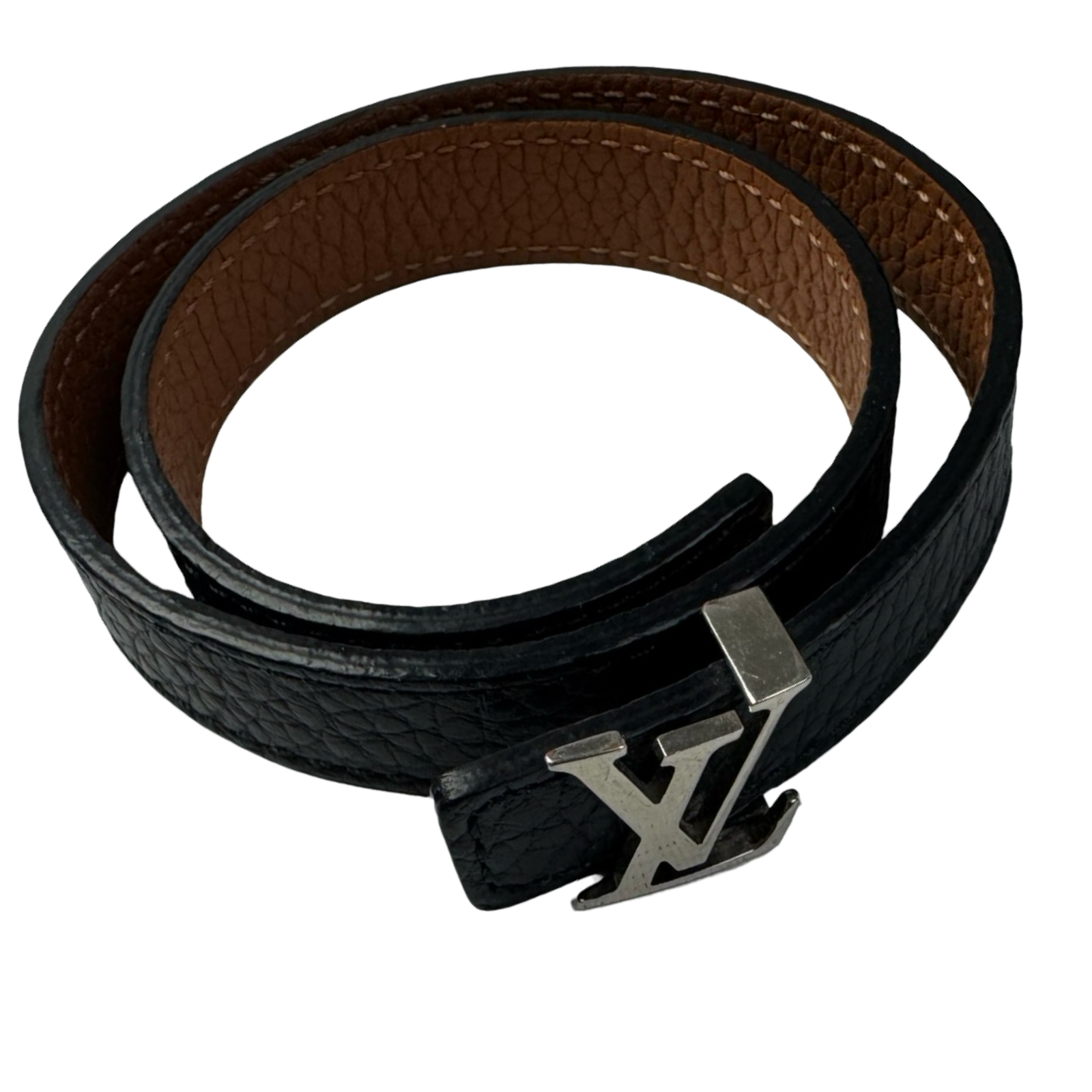 Louis Vuitton Black Leather Bracelet