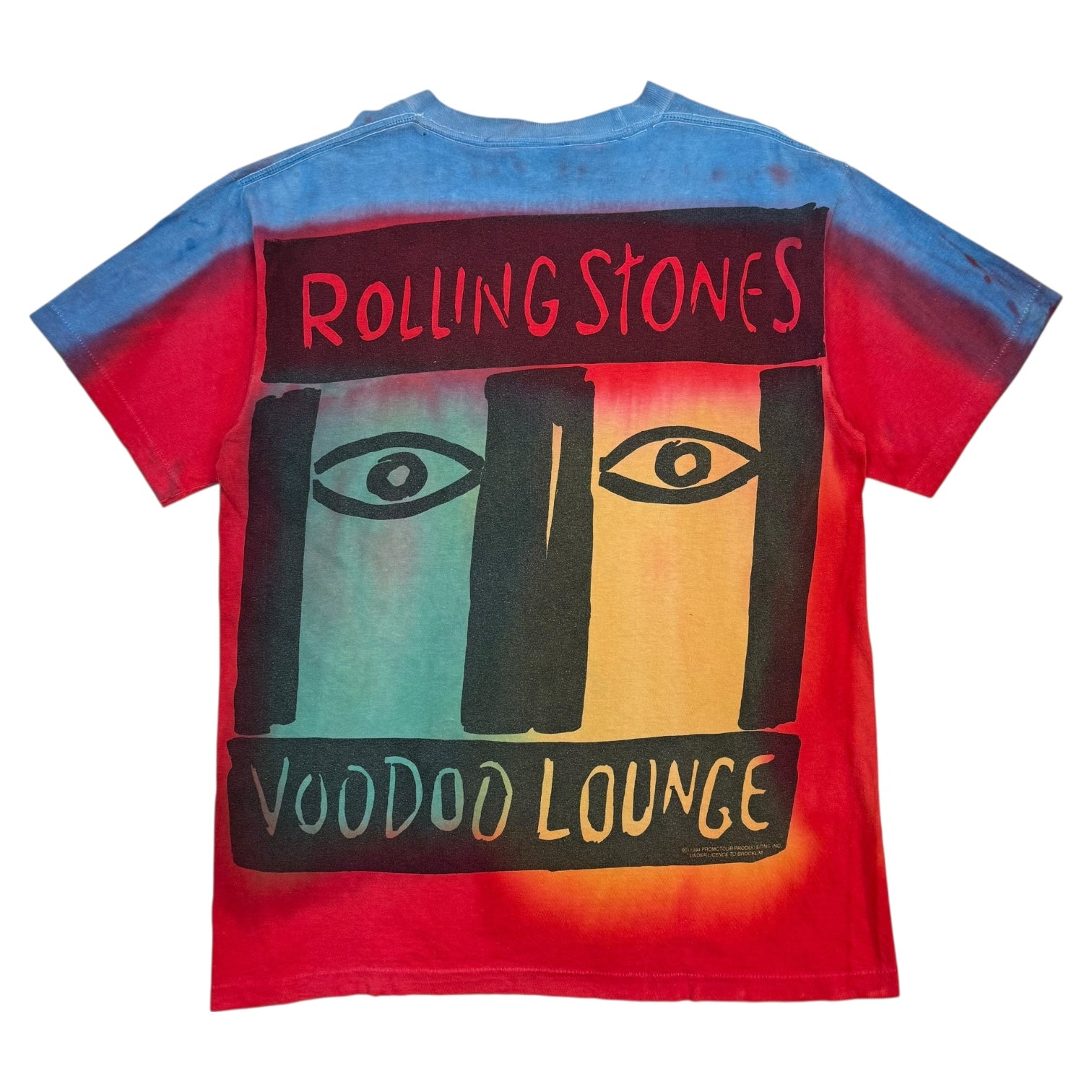 1994 Rolling Stones Voodoo Lounge Tee Blue/Red