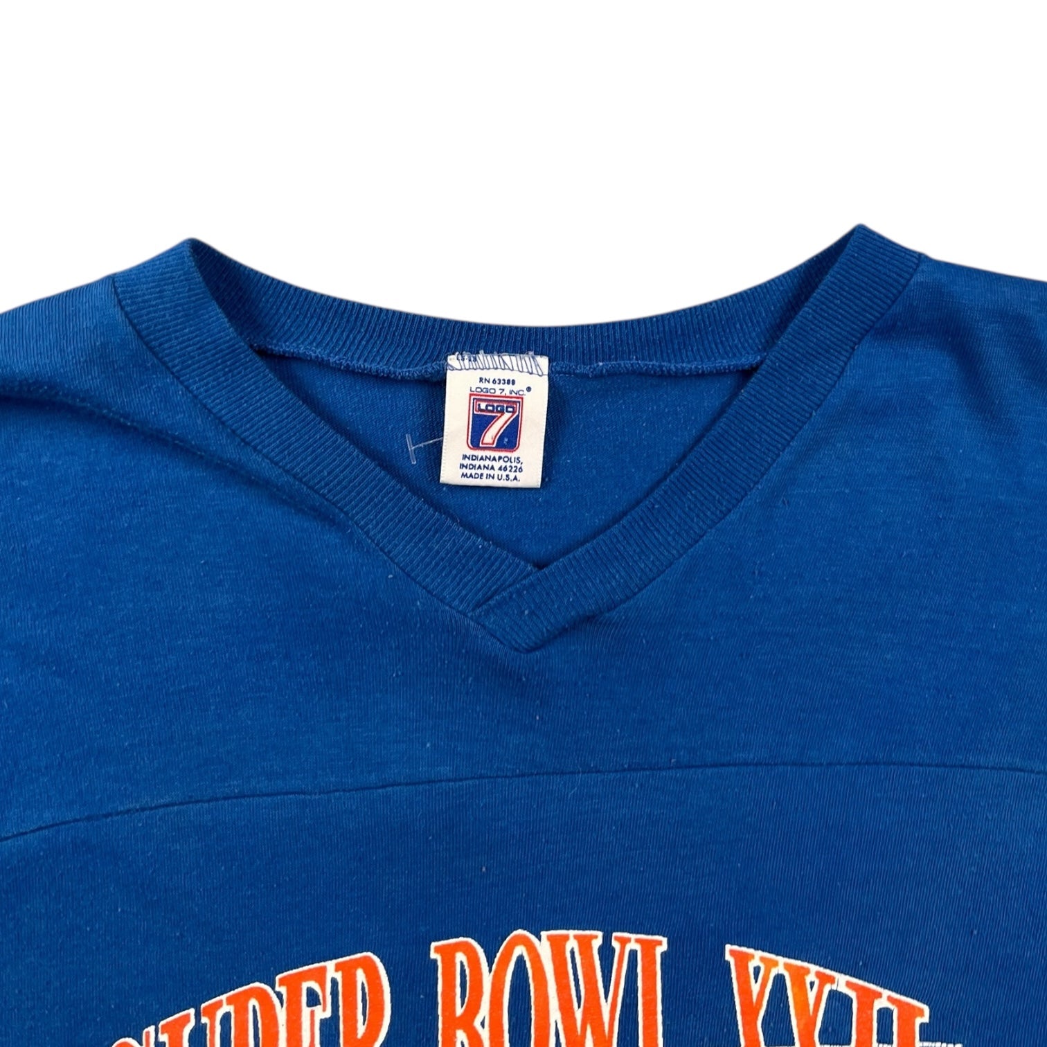 1987 Denver Broncos Super Bowl 32 Football Shirt Blue