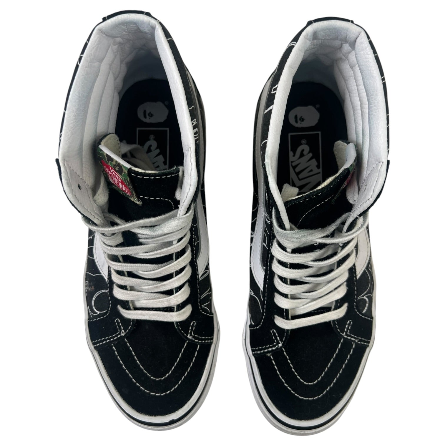 Bape X Vans Sk8 Hi 38 DX Black/White