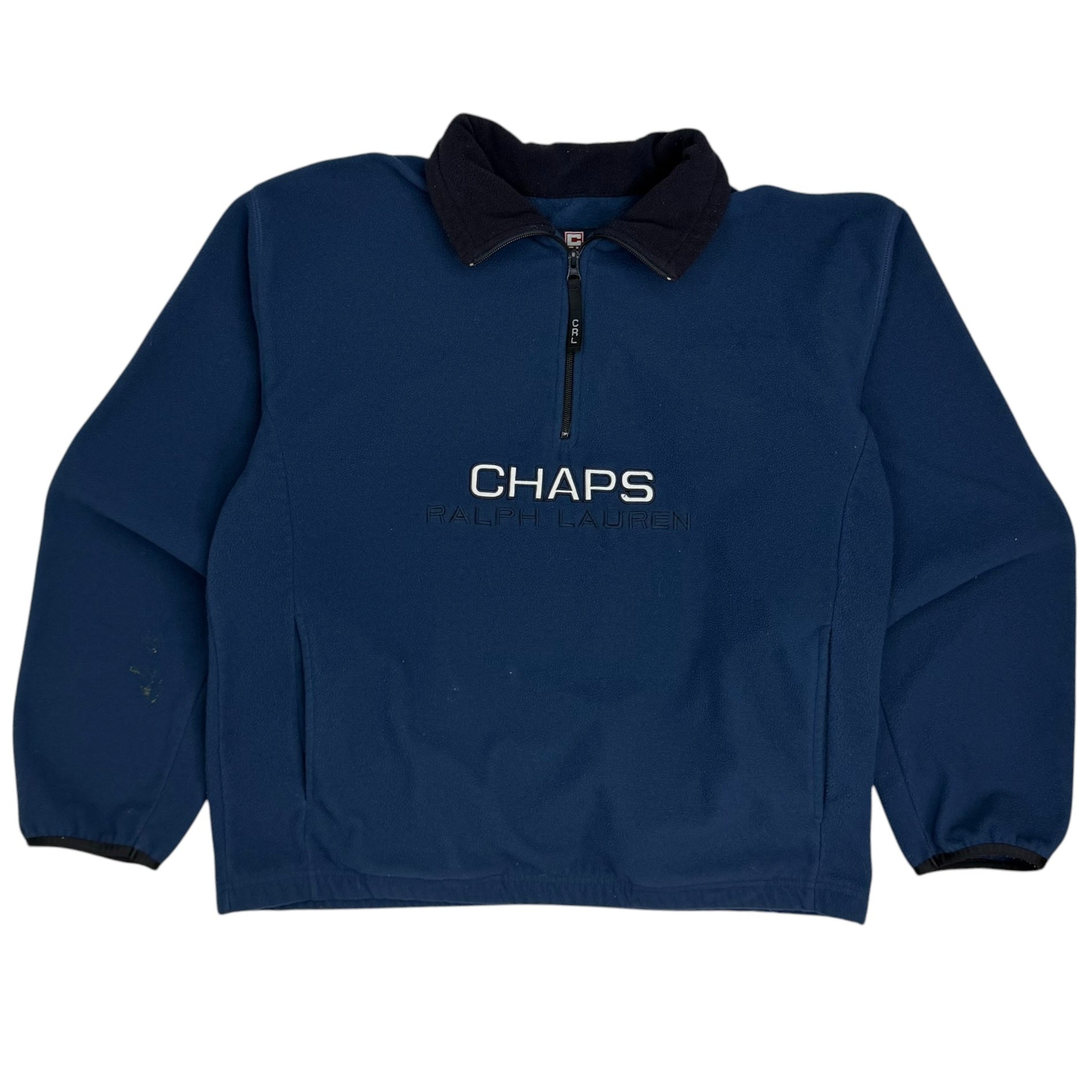 Vintage Chaps Ralph Lauren Quarter Zip Dark Blue