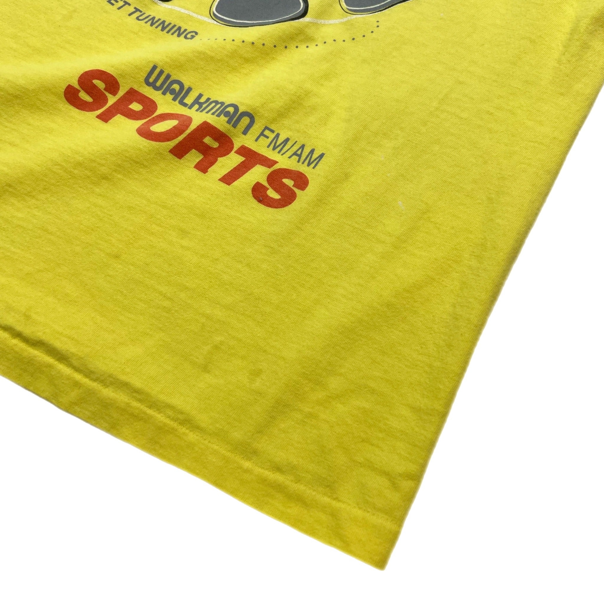 Vintage Sony Walkman Sport Tee Yellow