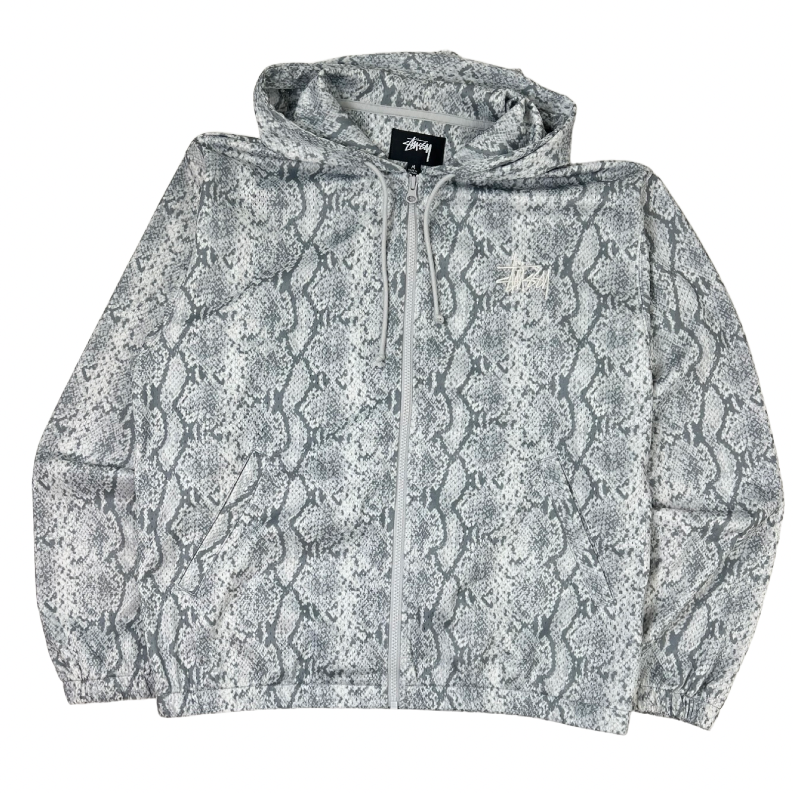 Stüssy Athletic Mesh Snake Zip Hoodie