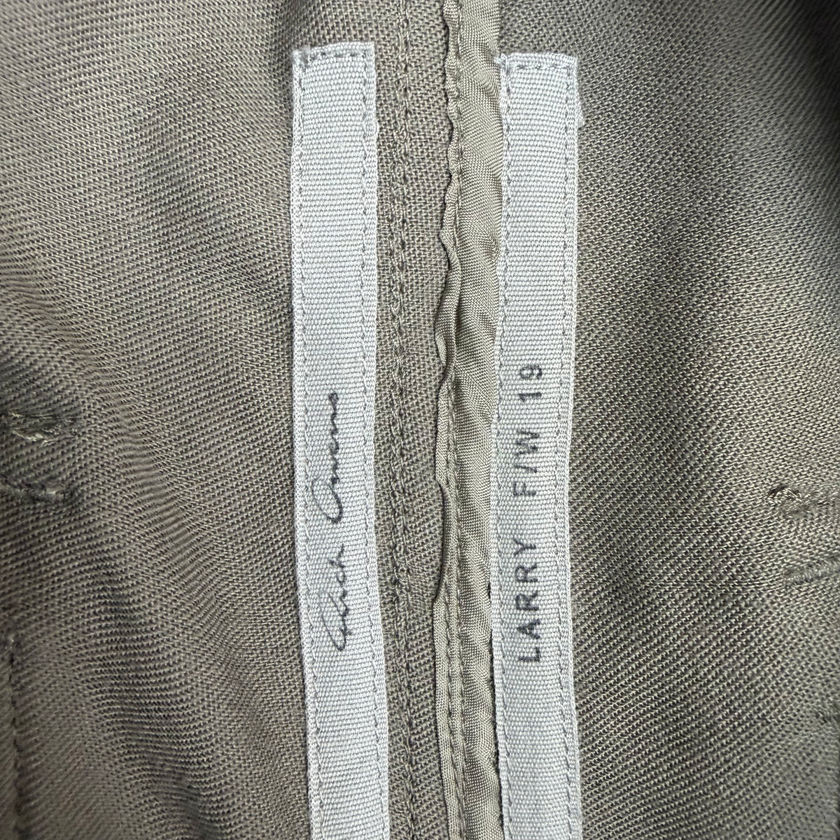 FW19 Rick Owens Astaires Drawstring Pants Brown